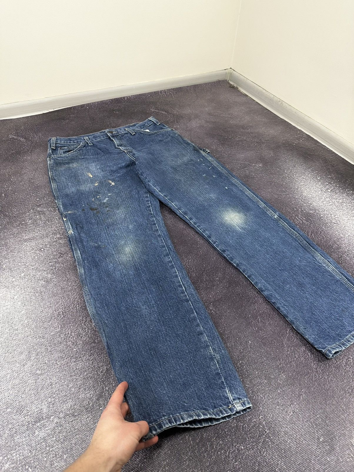 Dickies Vintage Dickies Baggy Denim Carpenter Hype Work Jeans Pants Size US 34 / EU 50 - 10 Thumbnail