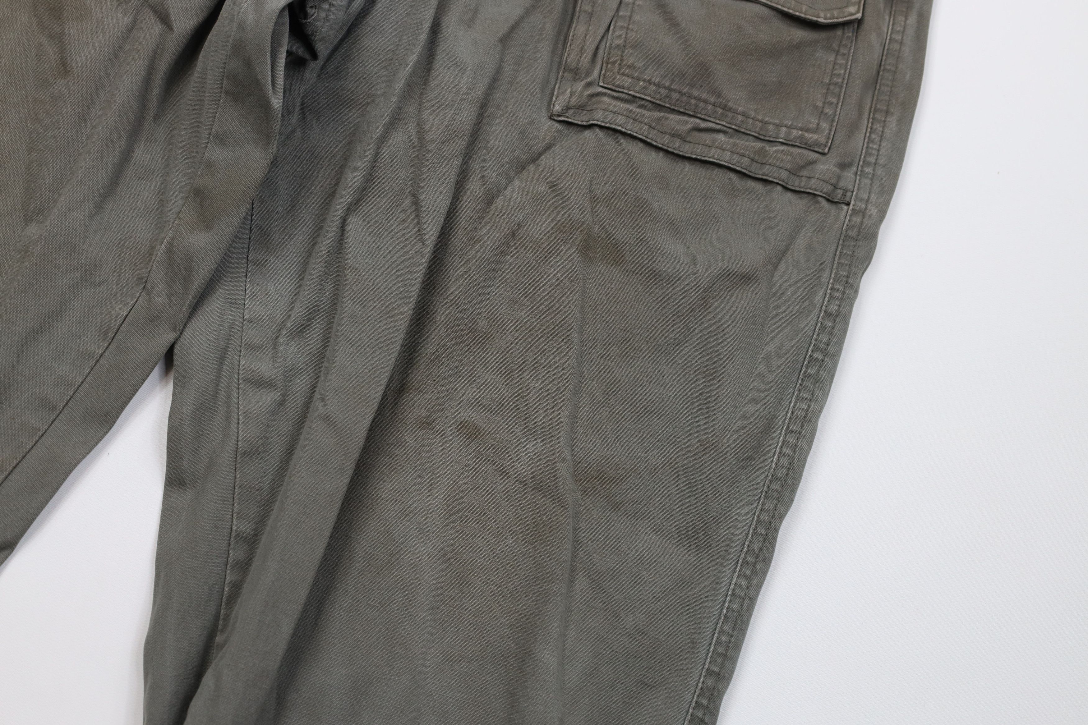 Cabelas Vintage Cabelas Baggy Wide Leg Cargo Pants Green Cotton Size US 38 / EU 54 - 7 Thumbnail