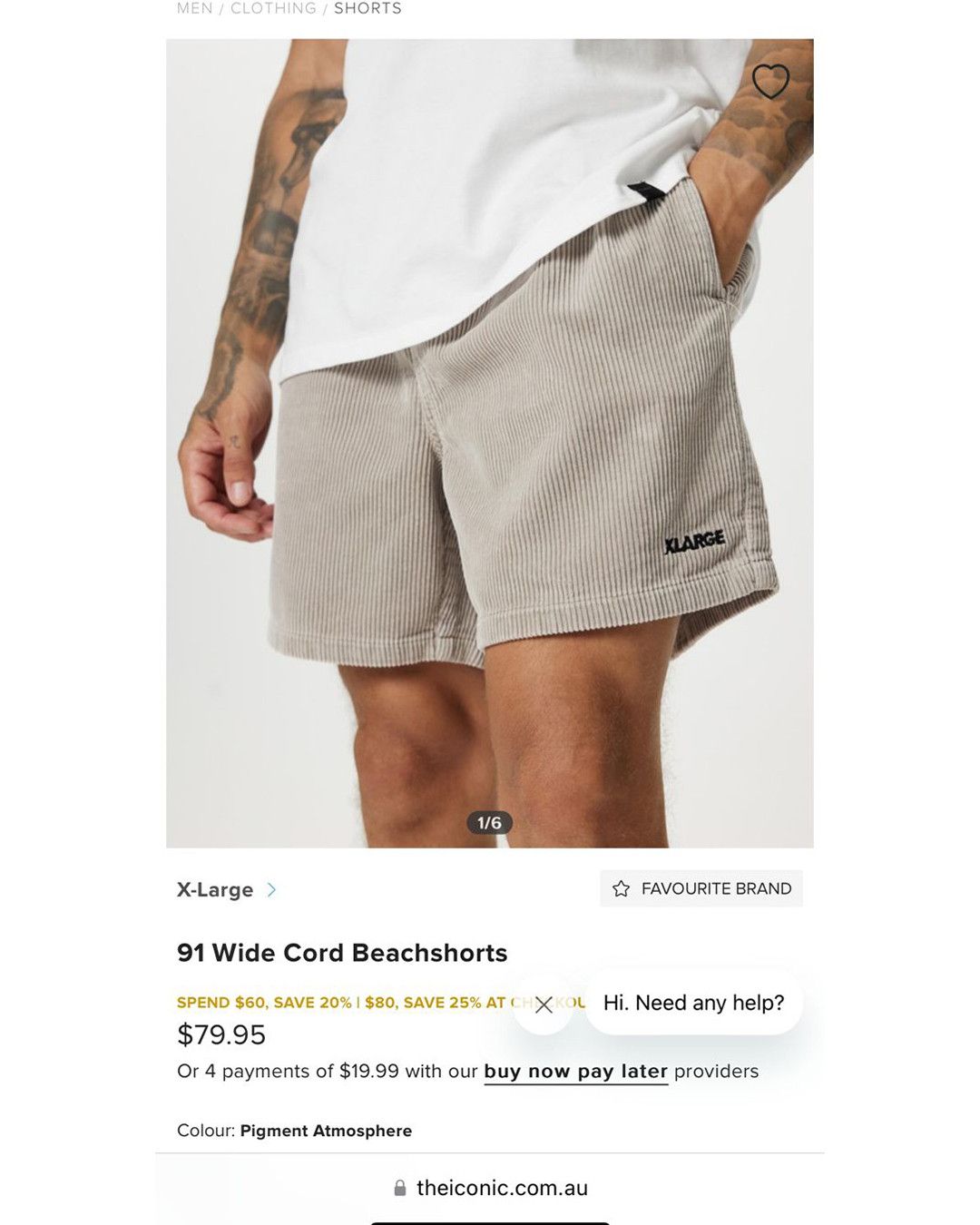Xlarge Xlarge Corduroy Shorts Size US 34 / EU 50 - 6 Thumbnail