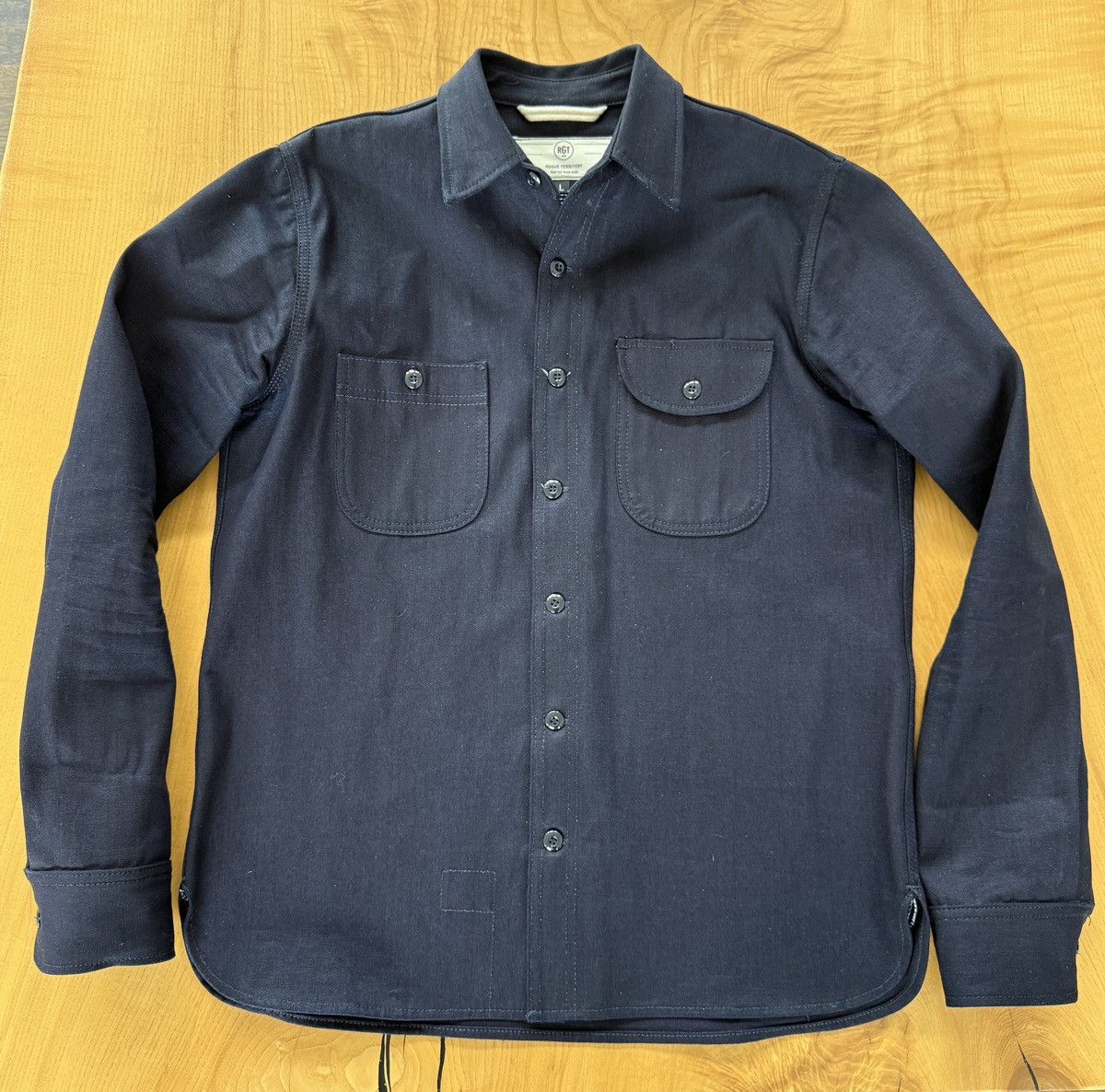 Rogue Territory Rogue Territory Work Shirt Indigo Selvedge Canvas Size US L / EU 52-54 / 3 - 1 Thumbnail