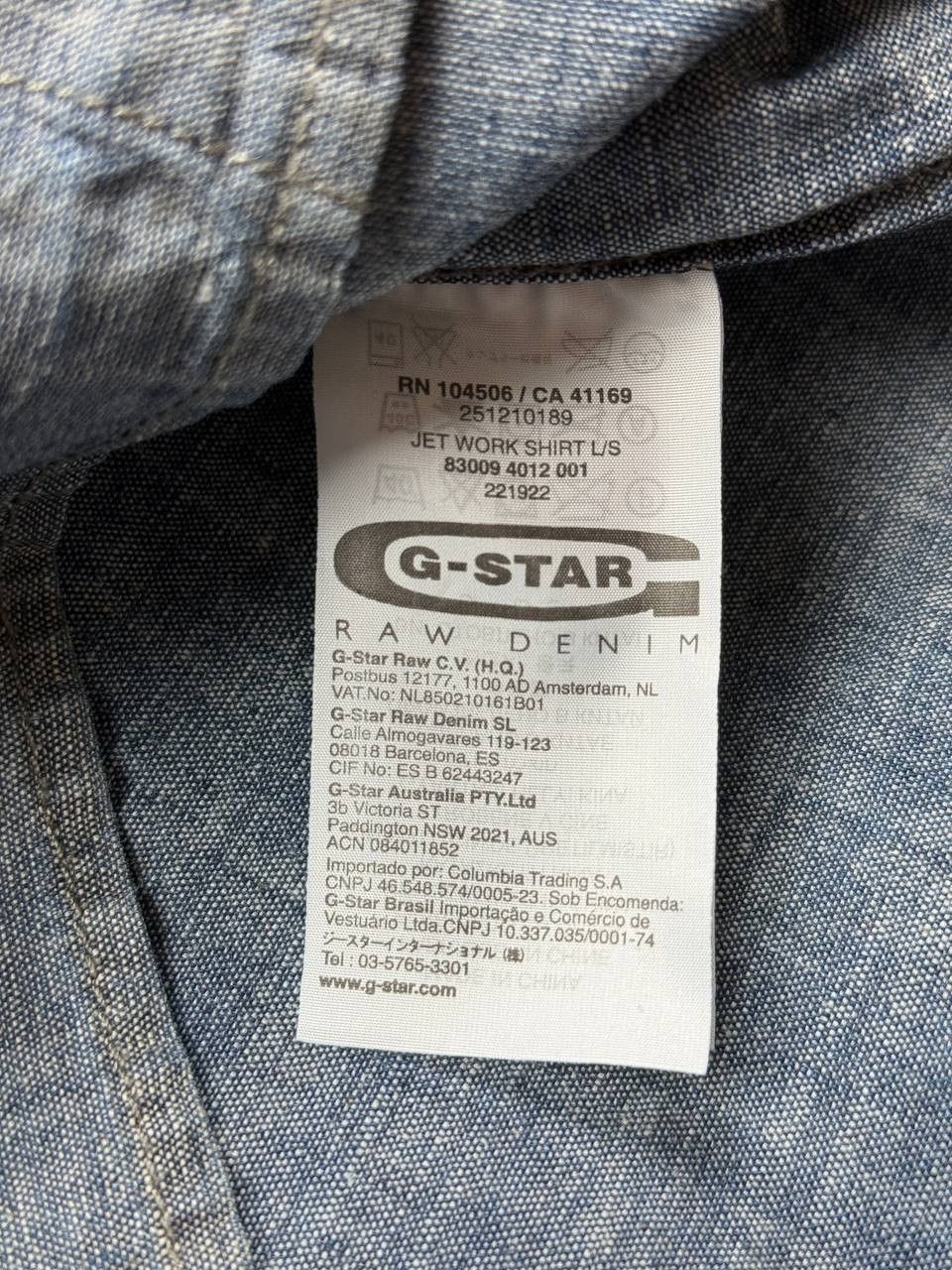 G-Star G-Star Raw Denim Jet Work shirt in blue Size S Size US S / EU 44-46 / 1 - 4 Thumbnail