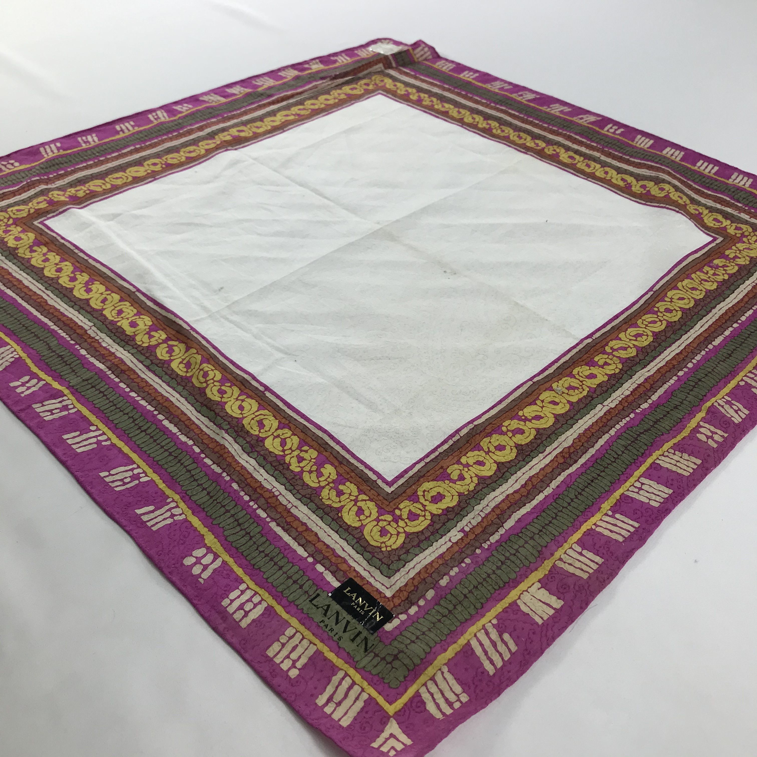 Lanvin × Vintage Lanvin Bandana / Handkerchief / Neckerchief - S1653 Size ONE SIZE - 2 Thumbnail