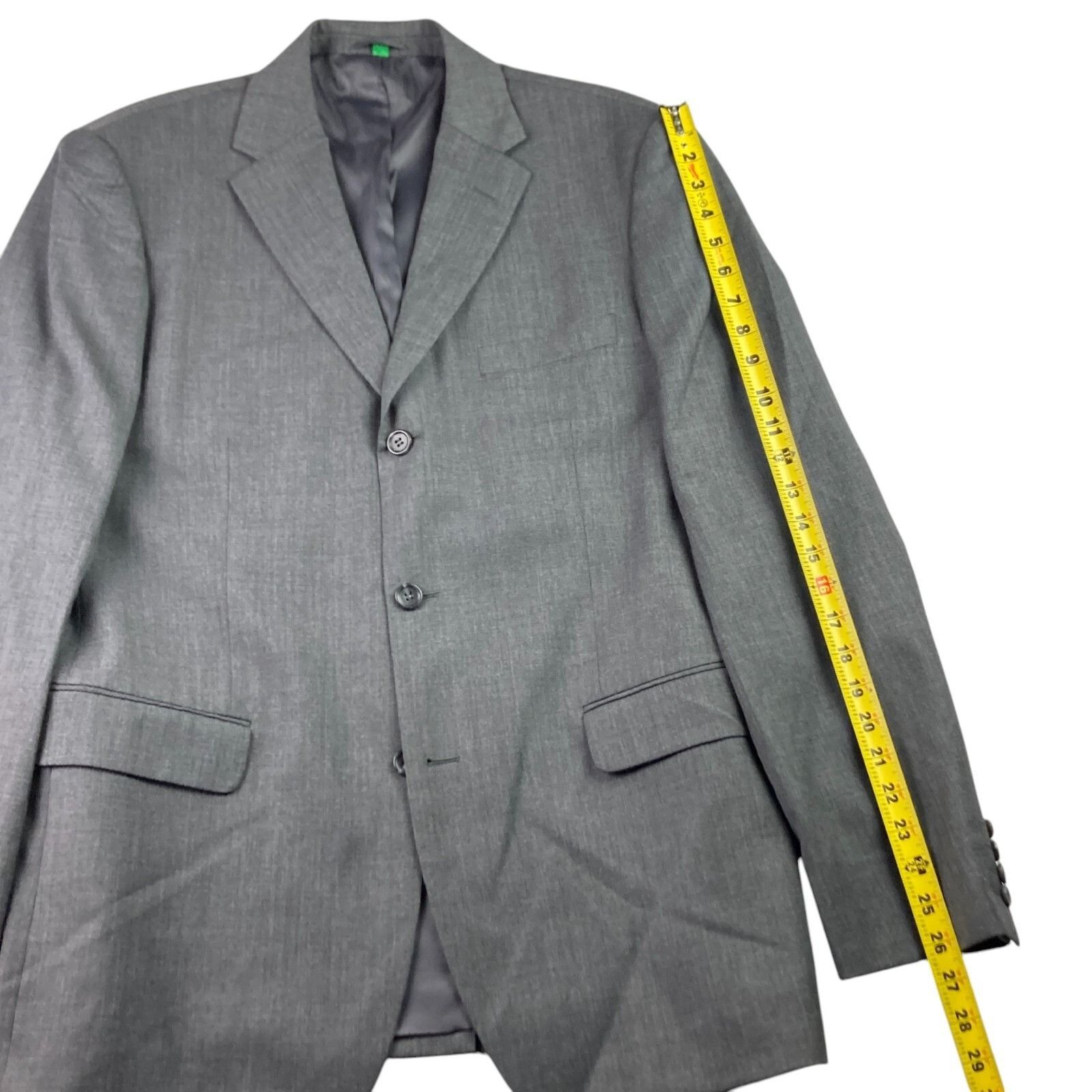 United Colors Of Benetton United Colors of Benetton Men’s 3-Button Suit Gray • US 42 L Size 42L - 8 Thumbnail
