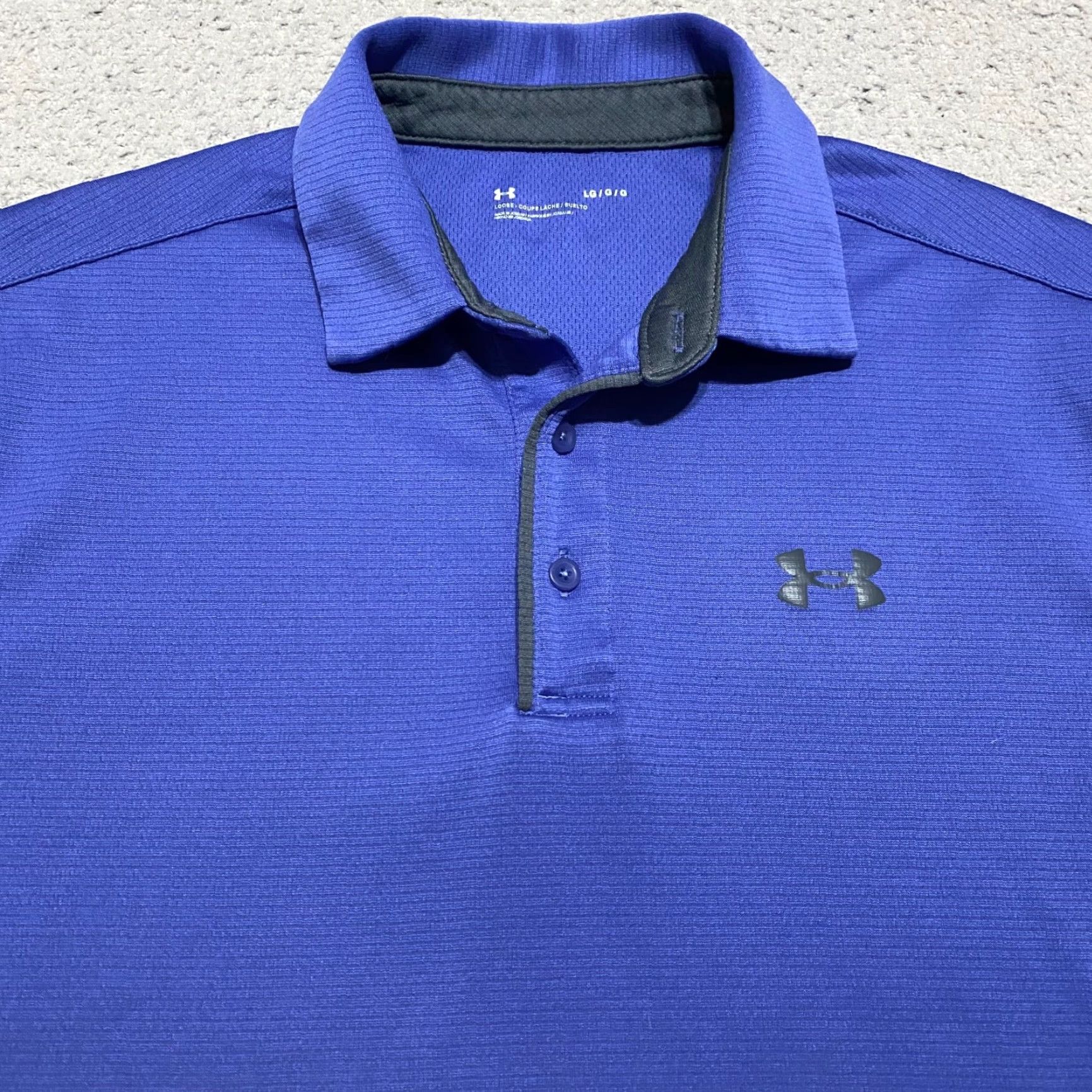 Under Armour Under Armour Polo Shirt Golf Mens Large Blue Short Sleeve Athletic Outdoor Shirt Size US L / EU 52-54 / 3 - 5 Thumbnail