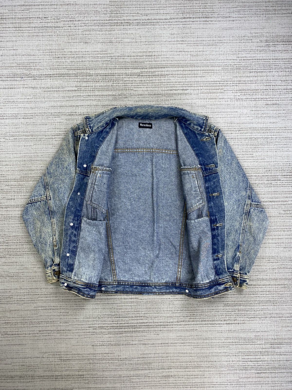 Japanese Brand × Vintage Vintage 90s Marucelossa Acid Wash Denim Jacket Size US M / EU 48-50 / 2 - 6 Thumbnail