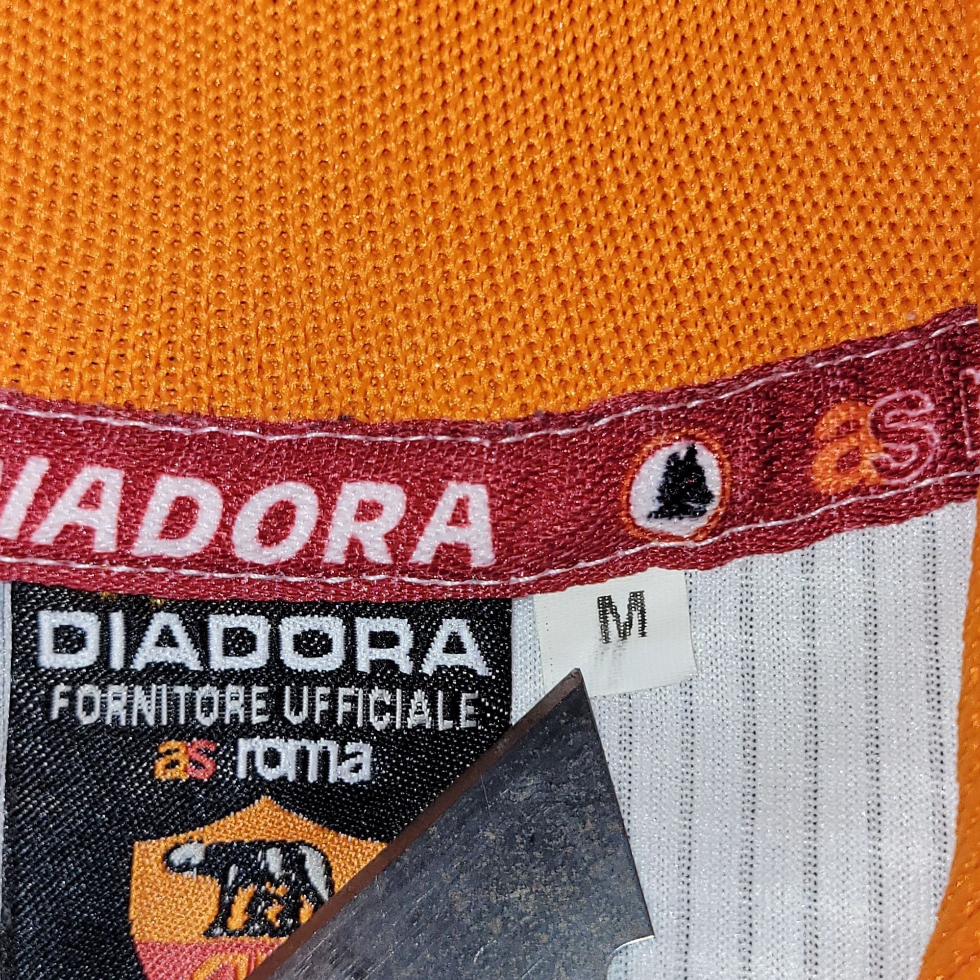 Diadora Totti As Roma Diadora 1997 1998 Away Soccer Jersey Maglia M Size US M / EU 48-50 / 2 - 6 Thumbnail