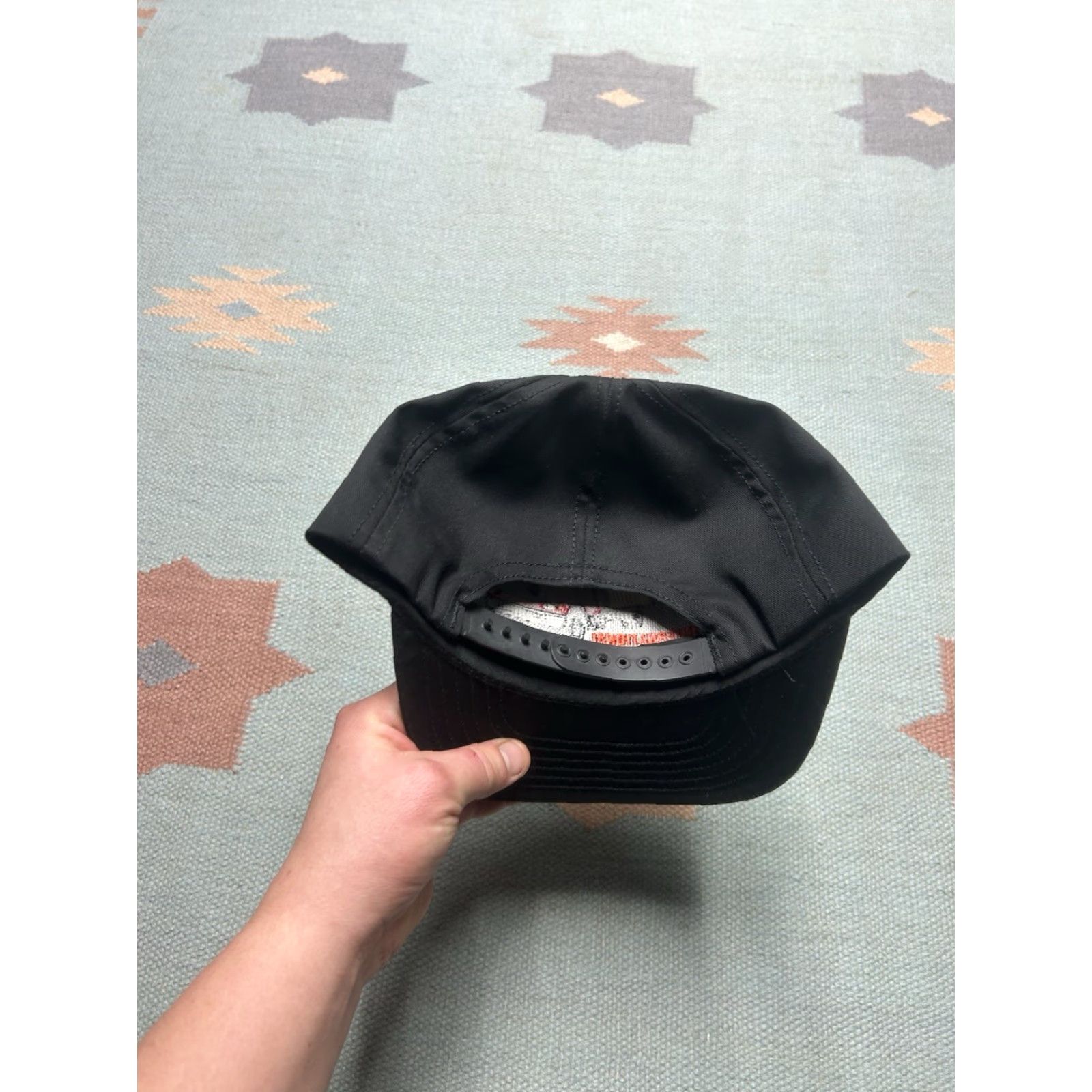 Vintage VINTAGE 80s 90s Snapback Hat Cap International Truck Black Adjustable USA Made Men Adjustable Black USA Snapback Mens Hats Size ONE SIZE - 4 Thumbnail
