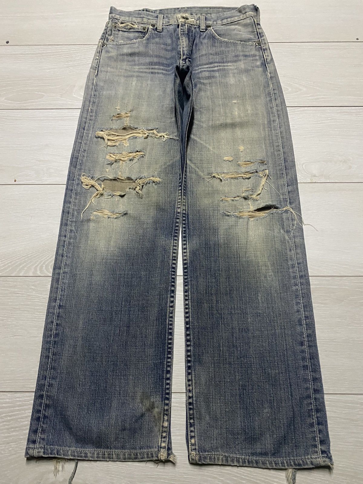 Levi's Vintage Levis 503 Top Button J41 Mud Wash Streetwear Jeans Size US 28 / EU 44 - 1 Thumbnail