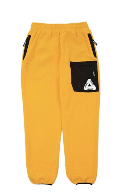 Palace Palace Polartec Flee Joggers Zinnia Yellow Medium Size US 30 / EU 46 - 2 Thumbnail