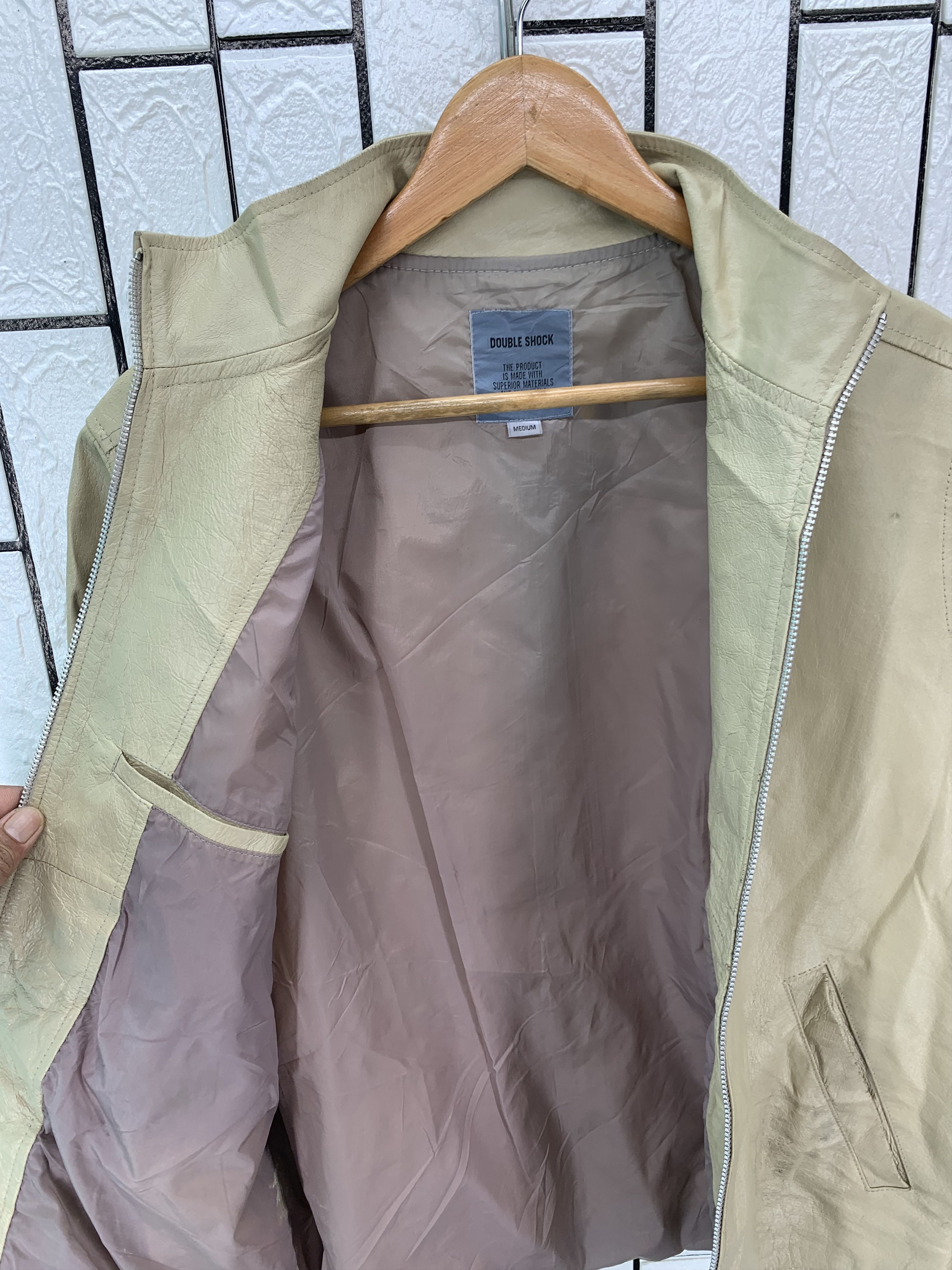 Japanese Brand Double Shock Leather Jacket Size US S / EU 44-46 / 1 - 6 Thumbnail