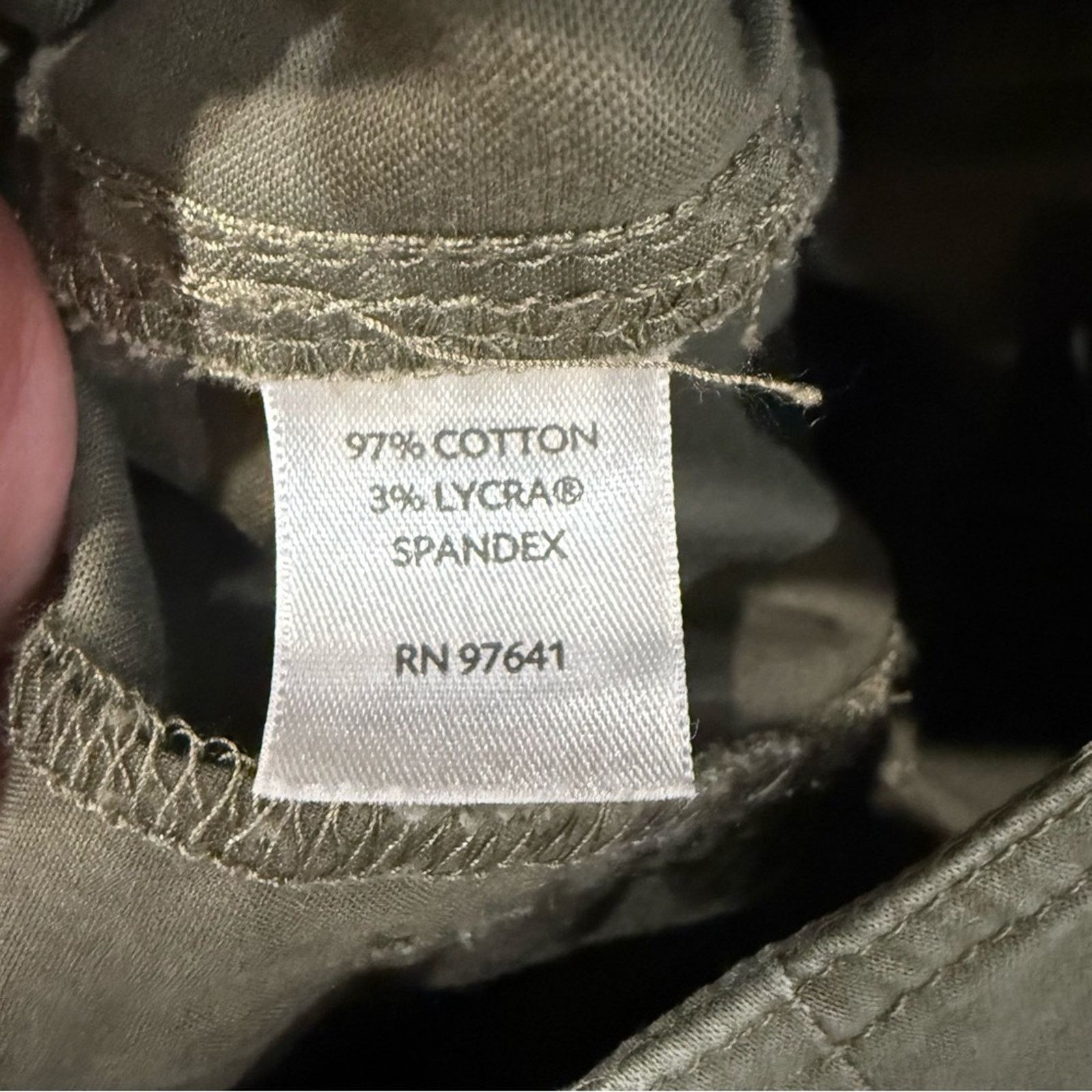 J. Jill J. Jill Chino Cargo Pants StraightLeg Womens 6 Stretch Olive Size 28" / US 6 / IT 42 - 7 Thumbnail