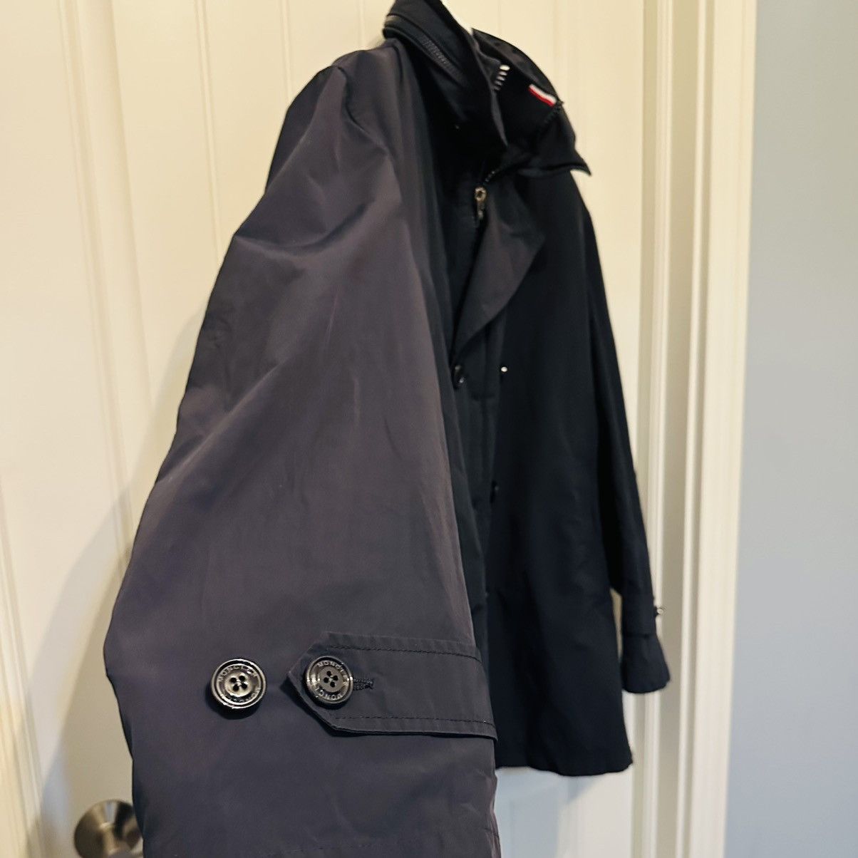 Moncler × Palm Angels Moncler Gobert Giubbotto Navy Men’s Dbl Breasted Size 6 Size US XL / EU 56 / 4 - 7 Thumbnail
