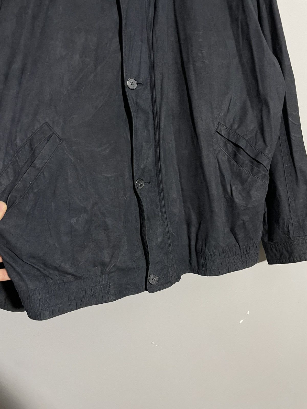 Vintage By Odermark Suede navy blue bomber jacket Size US XL / EU 56 / 4 - 4 Thumbnail