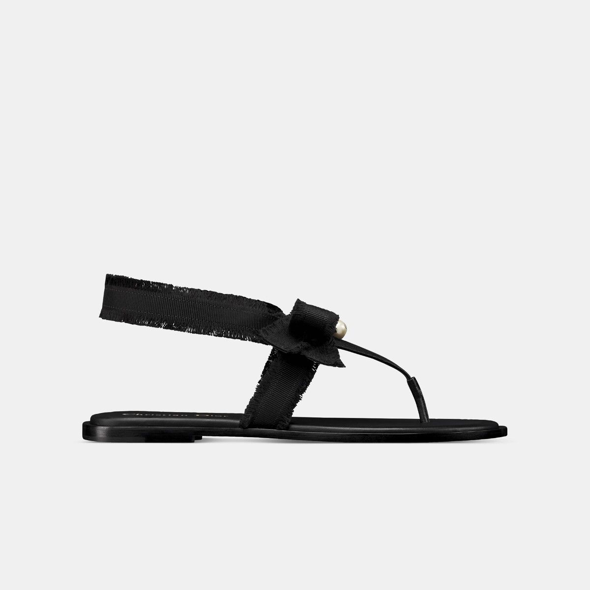 Dior o1bcso1str0226 Diorable Thong Sandal in Black Size US 8 / IT 38 - 1 Thumbnail