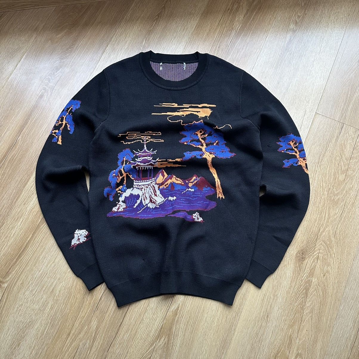 Y2K Groundzero Japanese Knit Print Sweater ifsixwasnine lgb