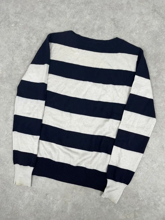 Dries Van Noten Dries Van Noten Navy & White Striped Sweater Size S / US 4 / IT 40 - 4 Thumbnail