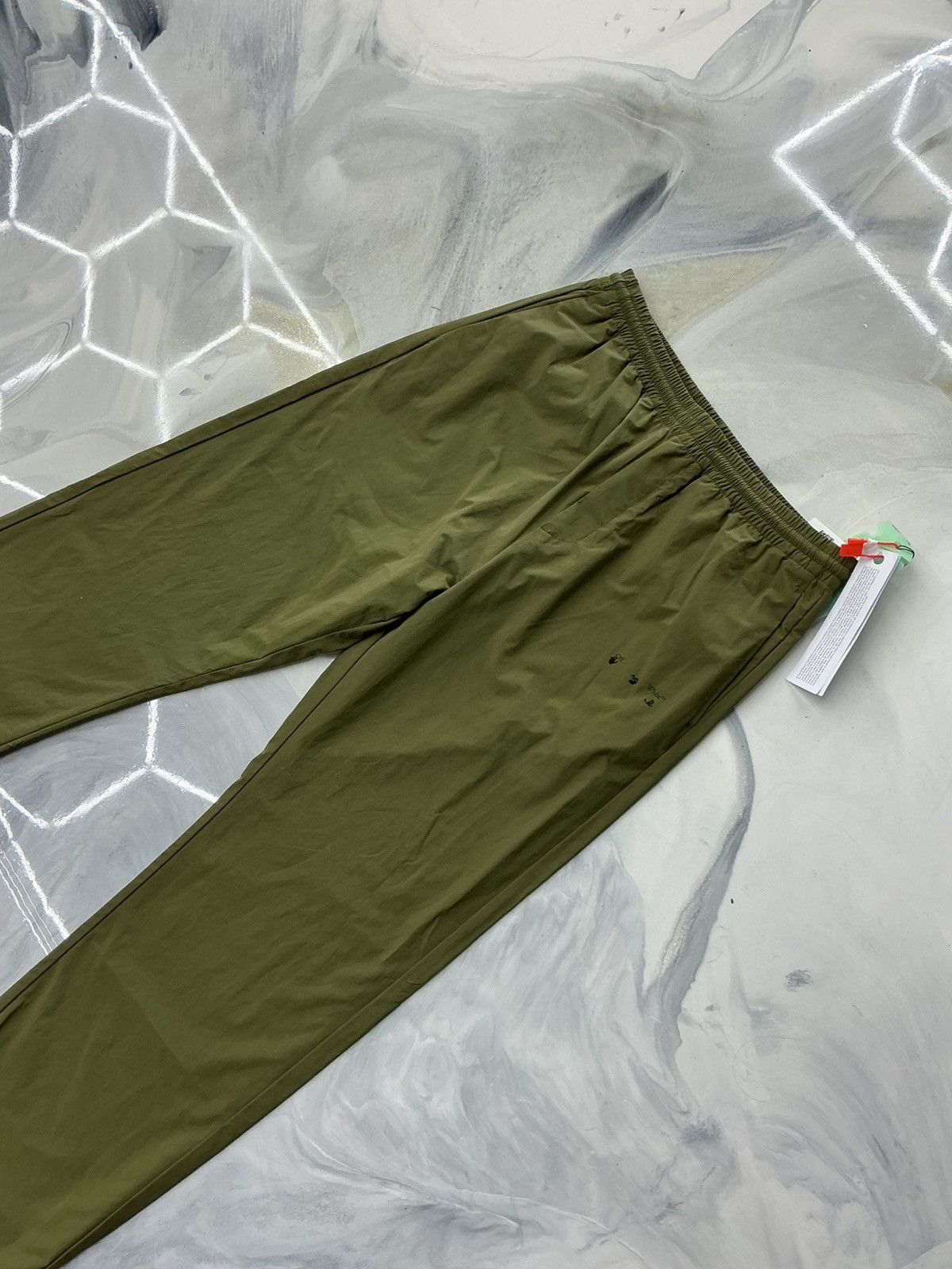 Off-White Off White Track Pants Olive Green Size L Size US 34 / EU 50 - 4 Thumbnail