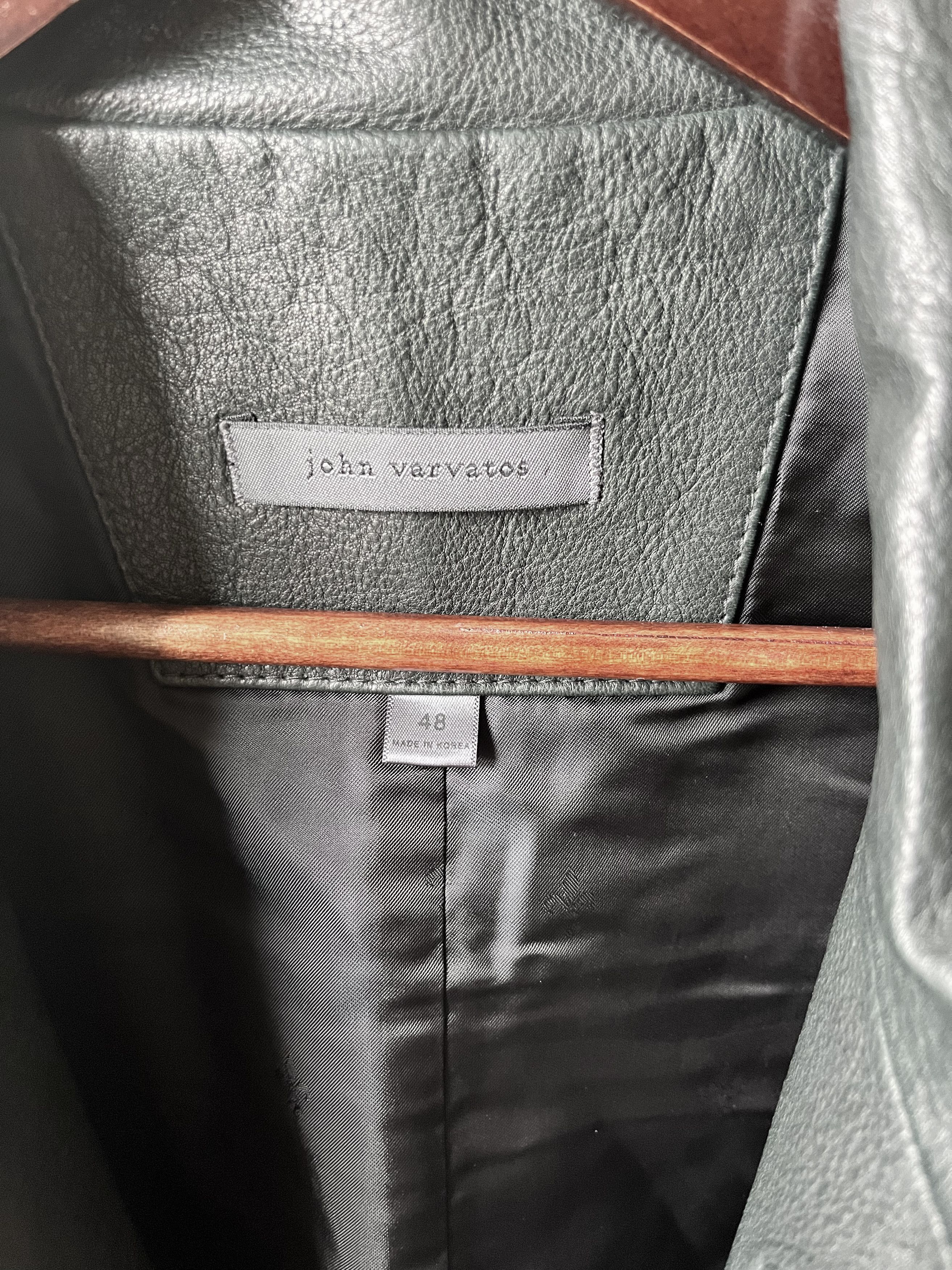 John Varvatos JOHN VARVATOS - Leather Bomber Jacket Size US M / EU 48-50 / 2 - 2 Thumbnail