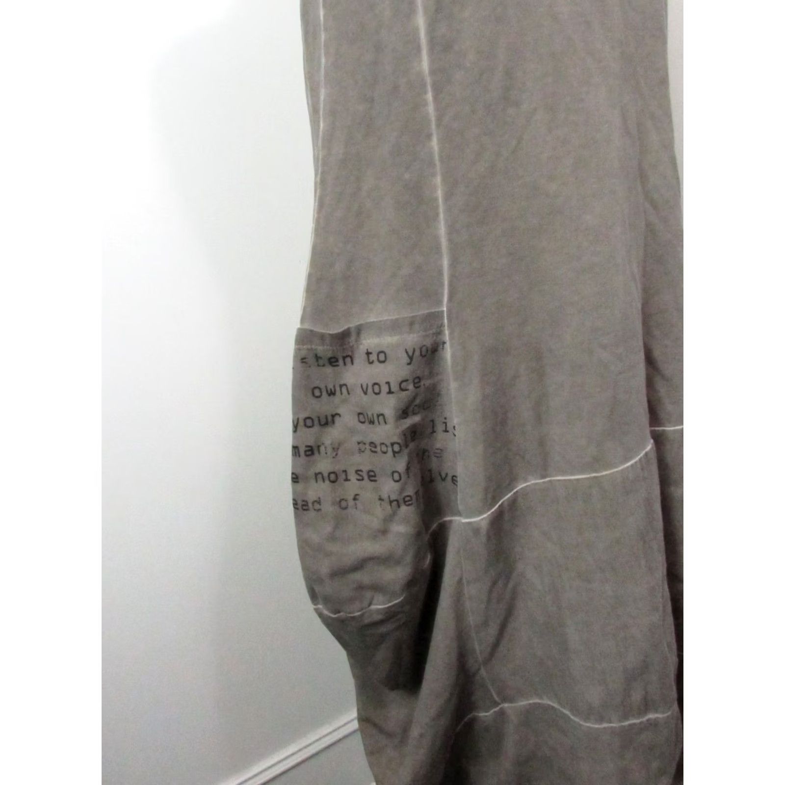 Olive LUUKAA Sleeveless Dress Top Size 1 Faded Olive Cotton Jersey Women Size XS / US 0-2 / IT 36-38 - 7 Thumbnail