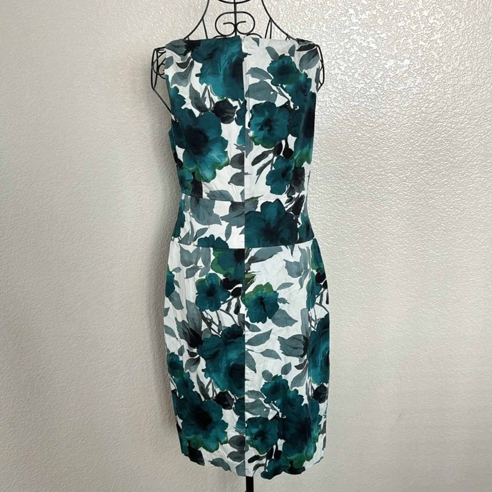 Lauren Ralph Lauren RALPH LAUREN FLORAL DRAGONFLY TURQUOISE DRESS Size 10 Size L / US 10 / IT 46 - 3 Thumbnail