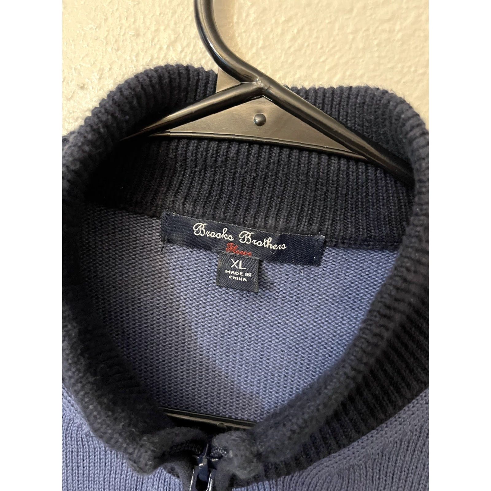 Brooks Brothers Brooks Brothers Blue Fleece Quarter Zip Pullover Sweater Men’s Size XL Size US XL / EU 56 / 4 - 3 Thumbnail