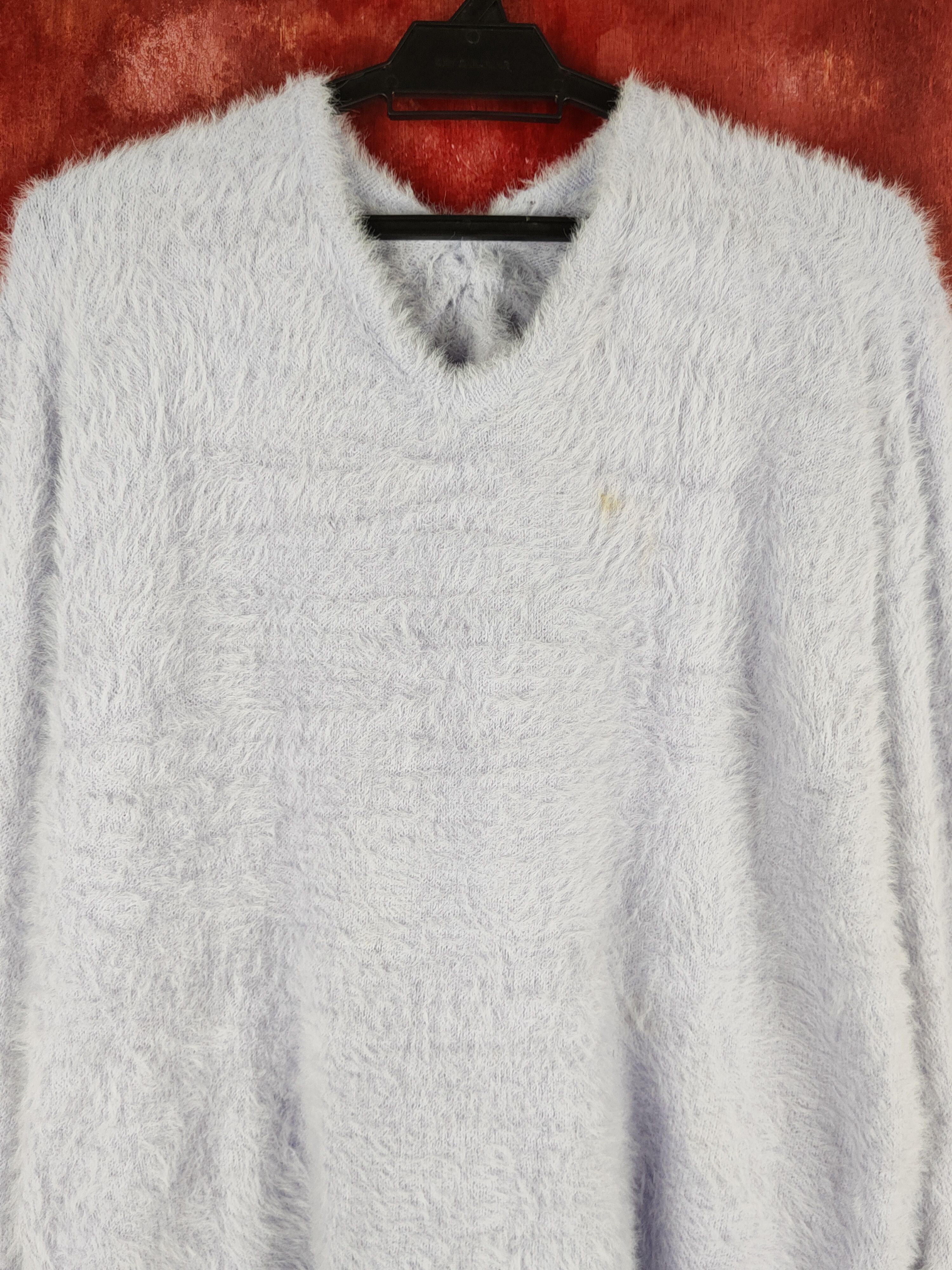 Aran Isles Knitwear × Japanese Brand Continuer de Nice Claup Purple Fur Mohair Knitwear #S1945 Size M / US 6-8 / IT 42-44 - 2 Thumbnail