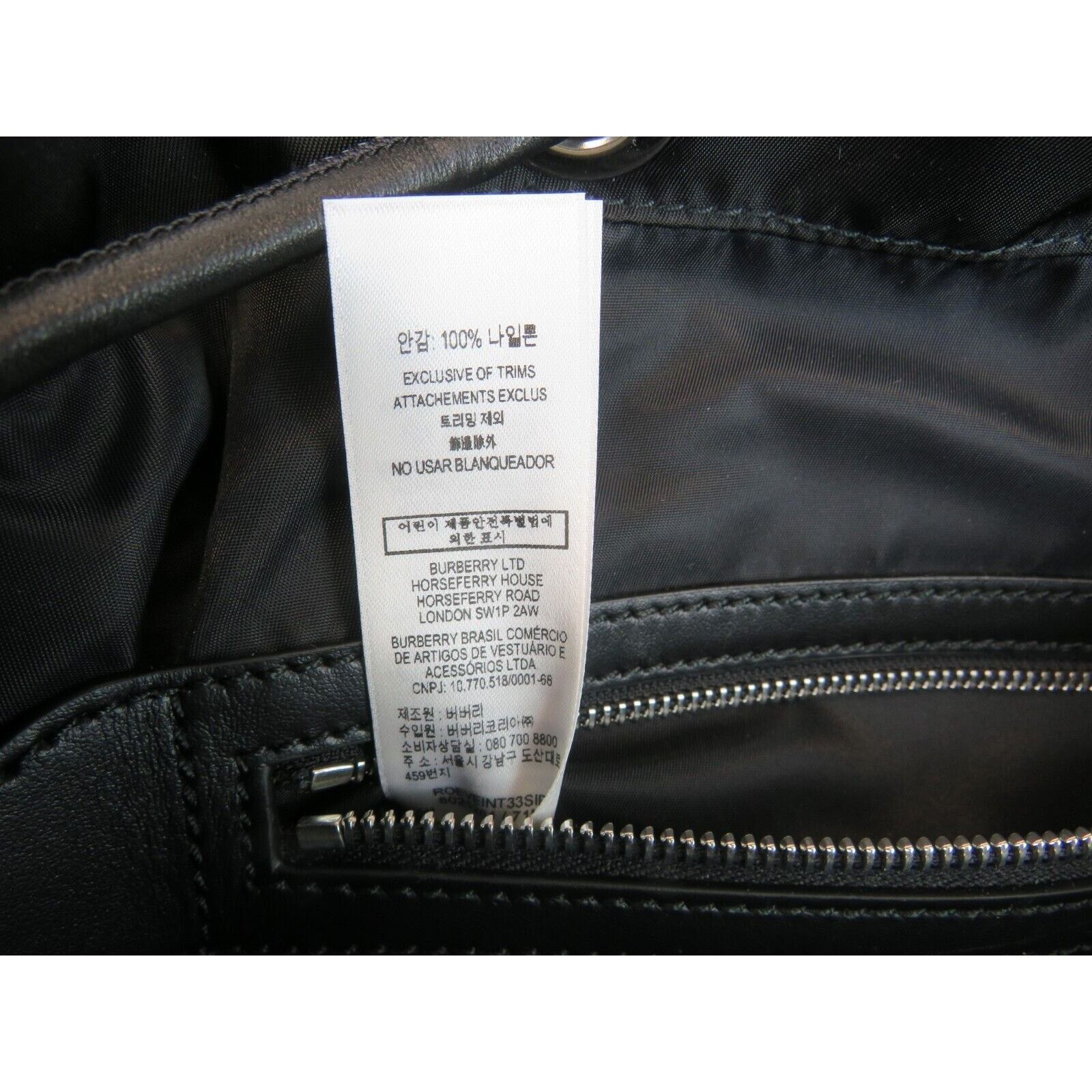 Burberry BURBERRY RUCKSACK BLACK NYLON BUCKLE LEATHER BACKPACK BAG Size ONE SIZE - 8 Thumbnail