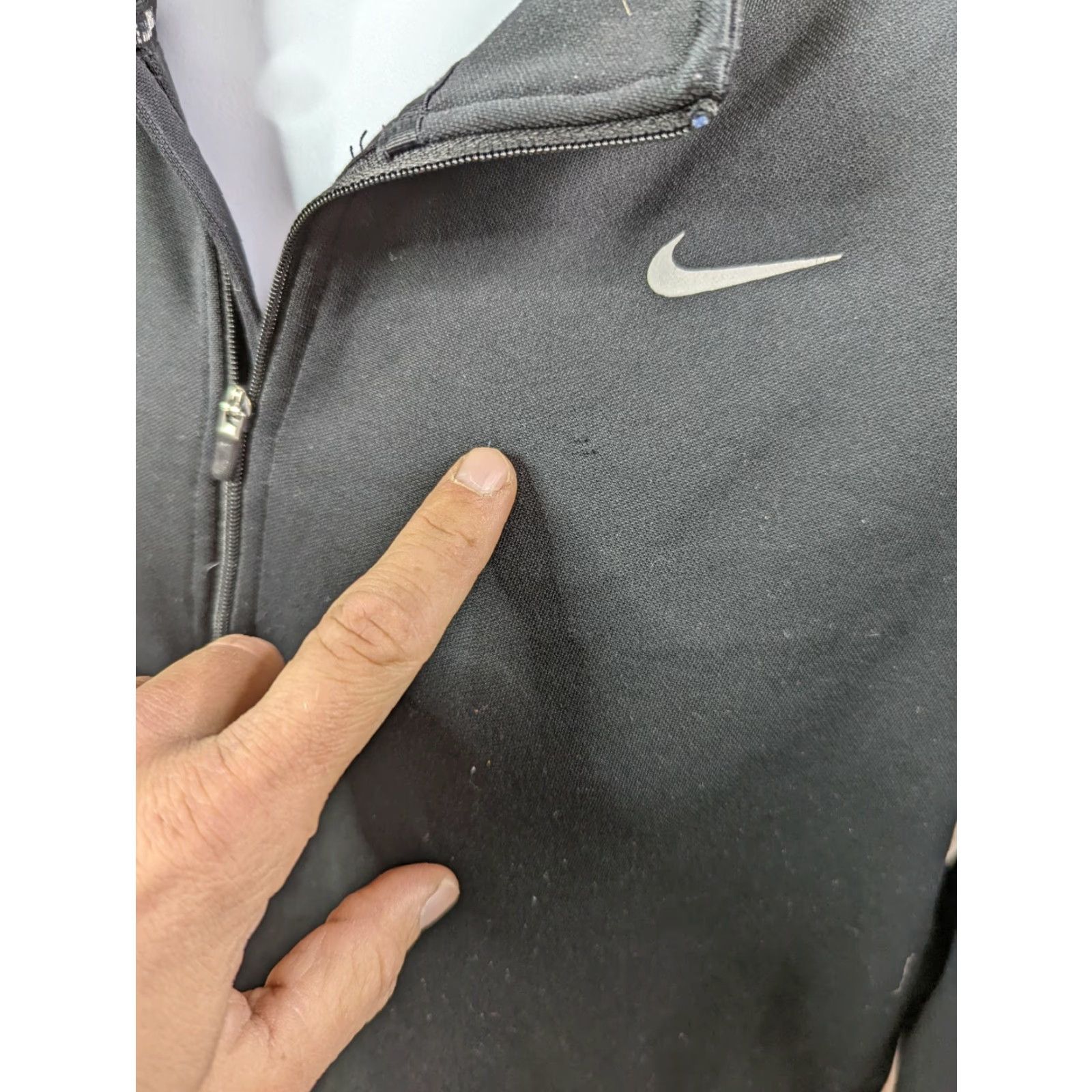 Nike NIKE Dri-Fit 1/4 Zip Sweatshirt Black Mock Neck Pullover Mens Size L Shirt Size US L / EU 52-54 / 3 - 5 Thumbnail