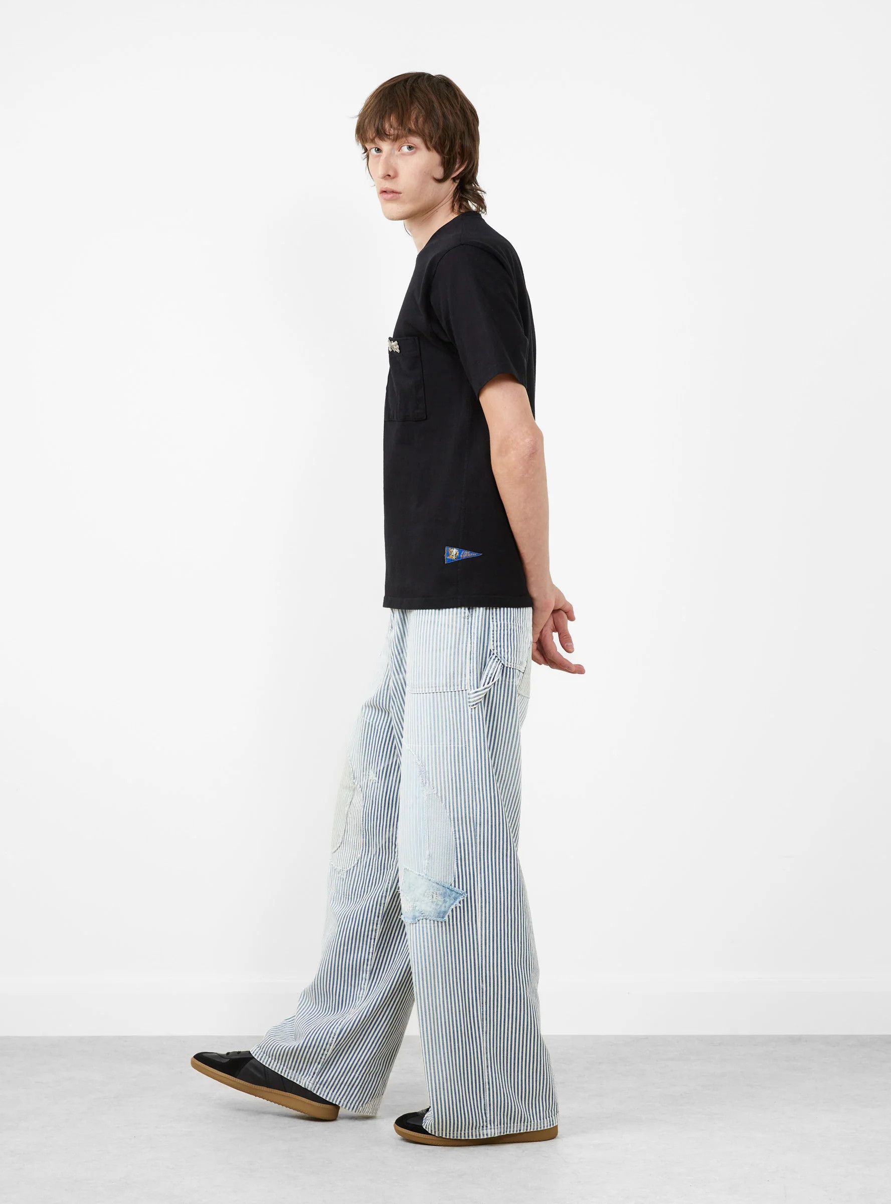 Kapital Kountry 10oz HICKOREE Stripe Painter PORT Baggy Pants Size US 32 / EU 48 - 9 Thumbnail