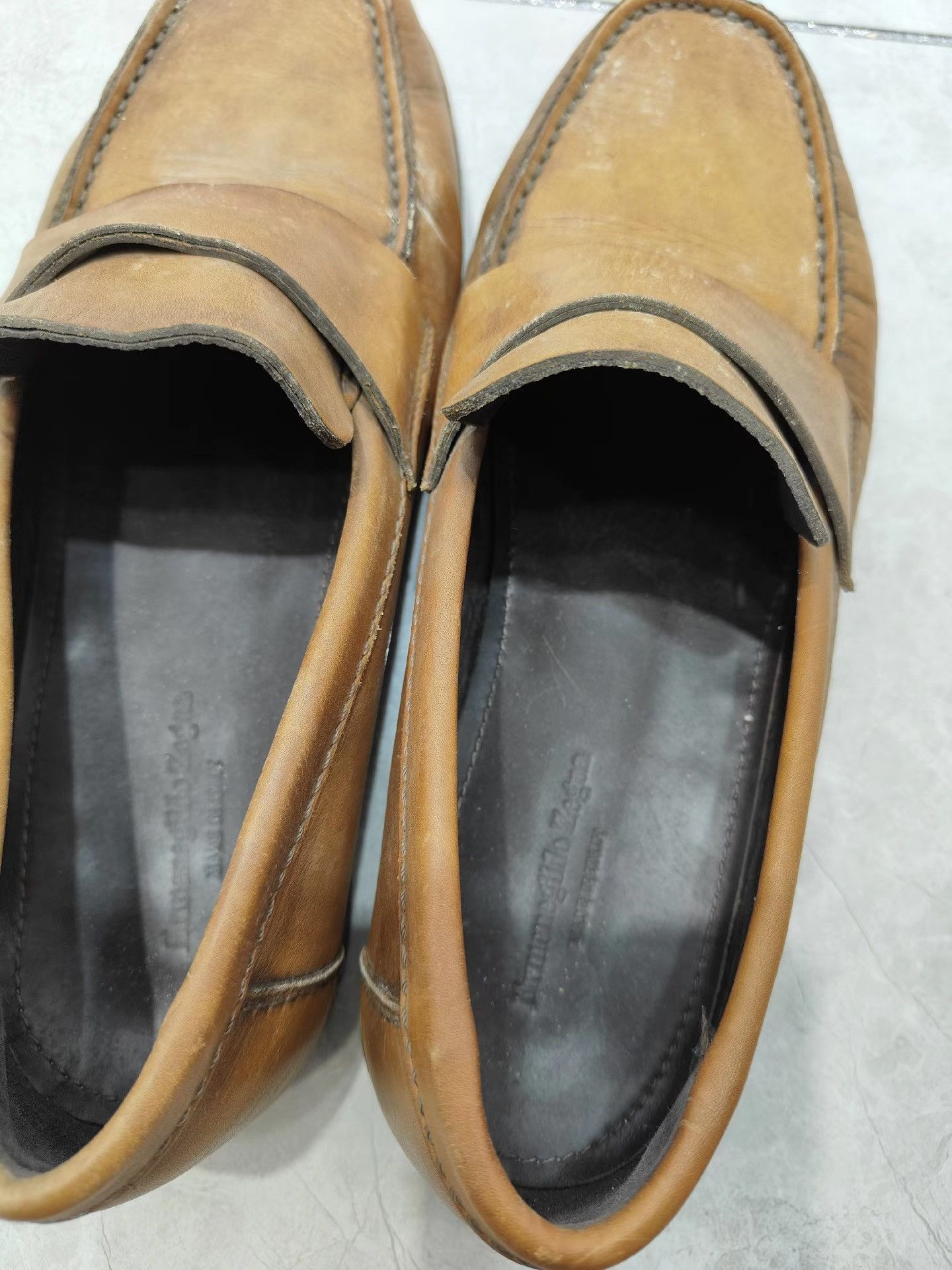 Ermenegildo Zegna Zegna Men's Casual Leather Shoes K29 Size US 7 / EU 40 - 2 Thumbnail