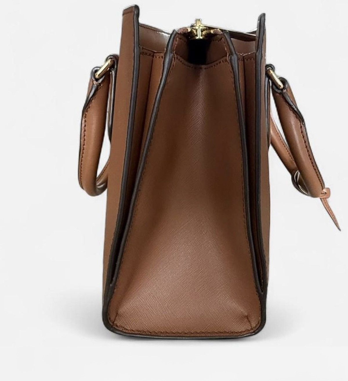 Michael Kors Michael Kors Sheila Vegan Leather Satchel - Luggage Brown Size ONE SIZE - 3 Thumbnail