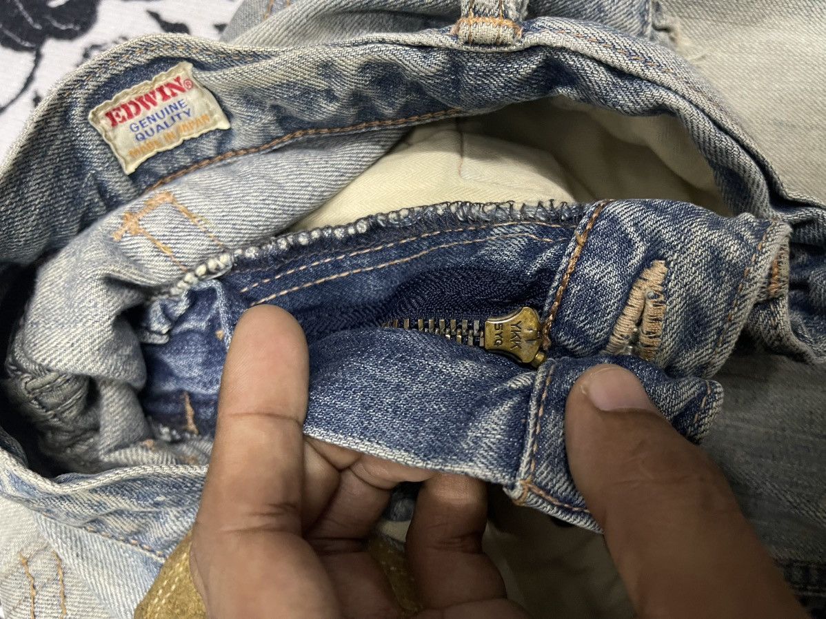 Edwin 90s OG EDWIN 512 RV DISTRESSED JEANS FLARE Size US 30 / EU 46 - 11 Thumbnail