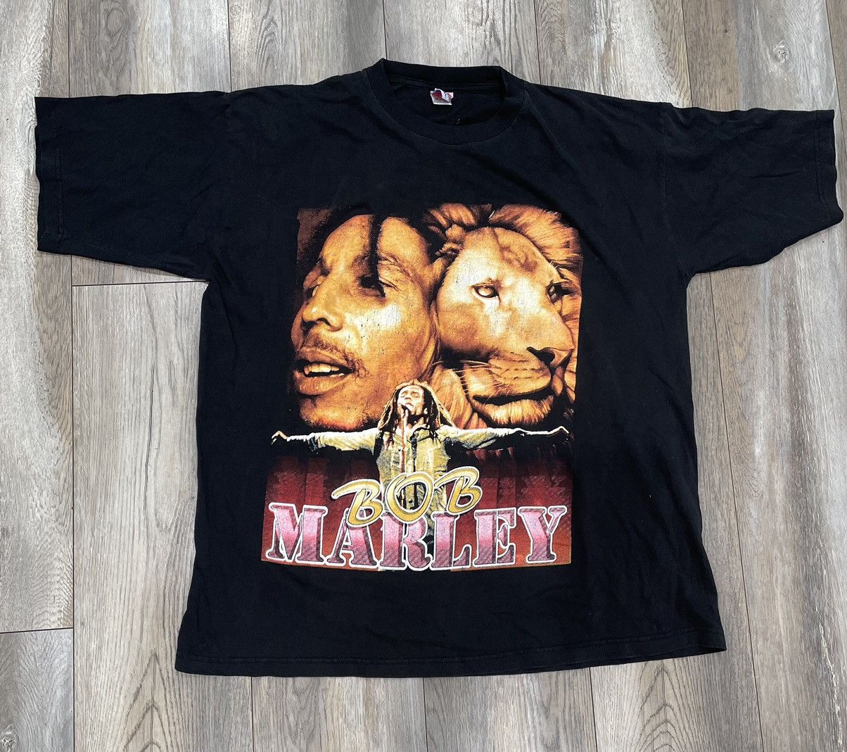 Vintage Vintage bob marley catch a fire double print original 2xl Size US XXL / EU 58 / 5 - 8 Thumbnail
