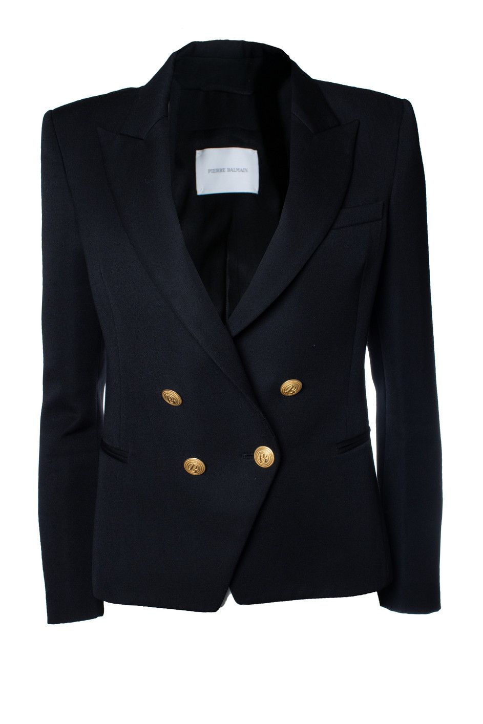 Pierre Balmain Pierre Balmain, black double breasted blazer Size M / US 6-8 / IT 42-44 - 1 Thumbnail