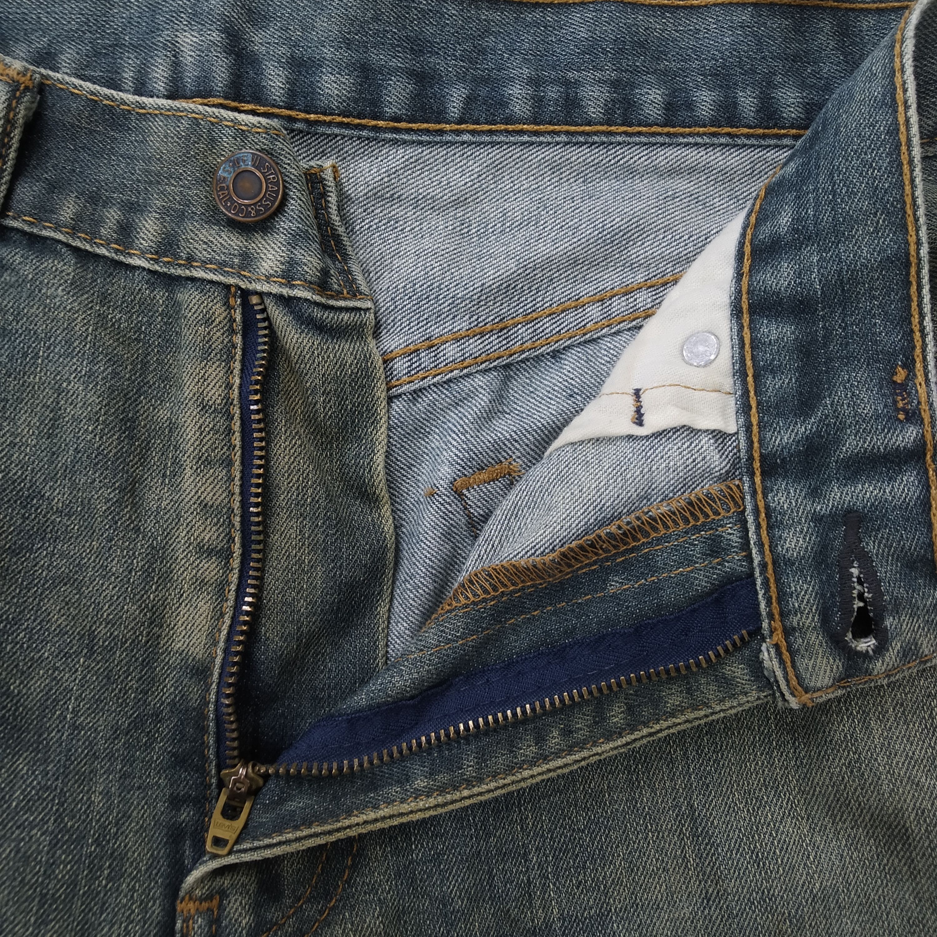 Jean Vintage Levi's 559 Single R Stone Wash Destroy Ripped Denim Size US 36 / EU 52 - 11 Thumbnail