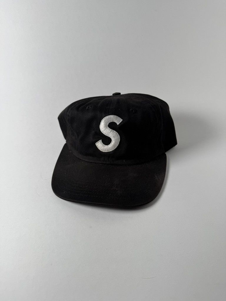 Supreme Supreme Black S Logo 6-Panel Hat | Grailed
