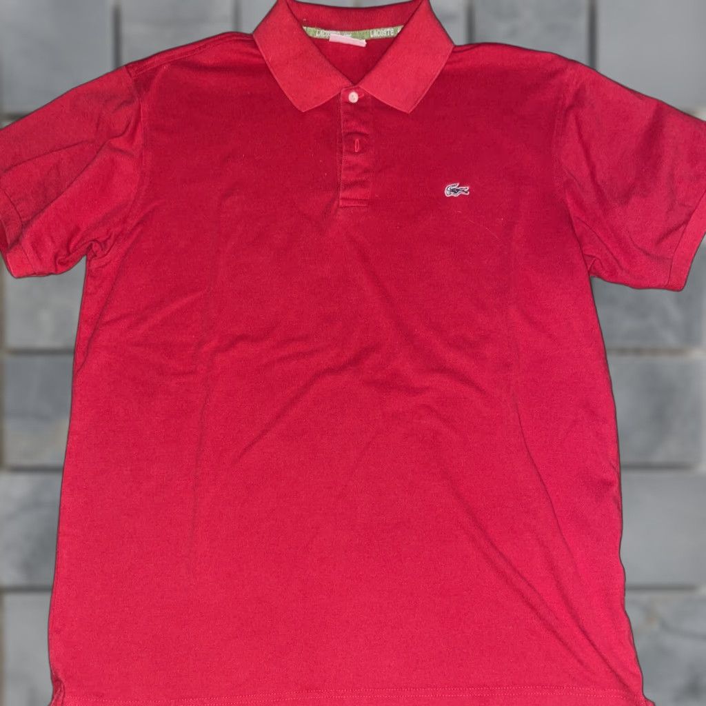 Lacoste VINTAGE Lacoste Polo Shirt Mens Red Size 6 Classic Made In France Polo Size US S / EU 44-46 / 1 - 1 Thumbnail