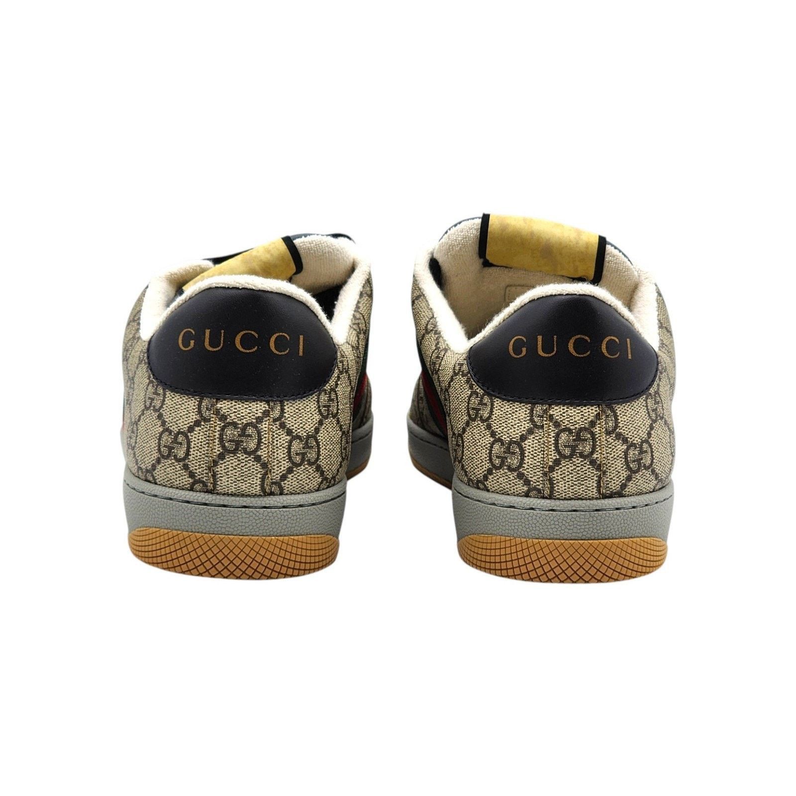 Gucci Screener GG Supreme Web Sneakers Beige Ebony US 12 - NWB Size US 12 / EU 45 - 5 Thumbnail