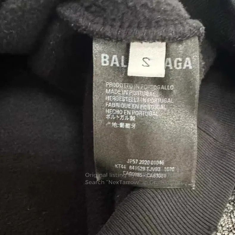 Balenciaga Balenciaga Phantom letter hoodie Size US S / EU 44-46 / 1 - 5 Thumbnail