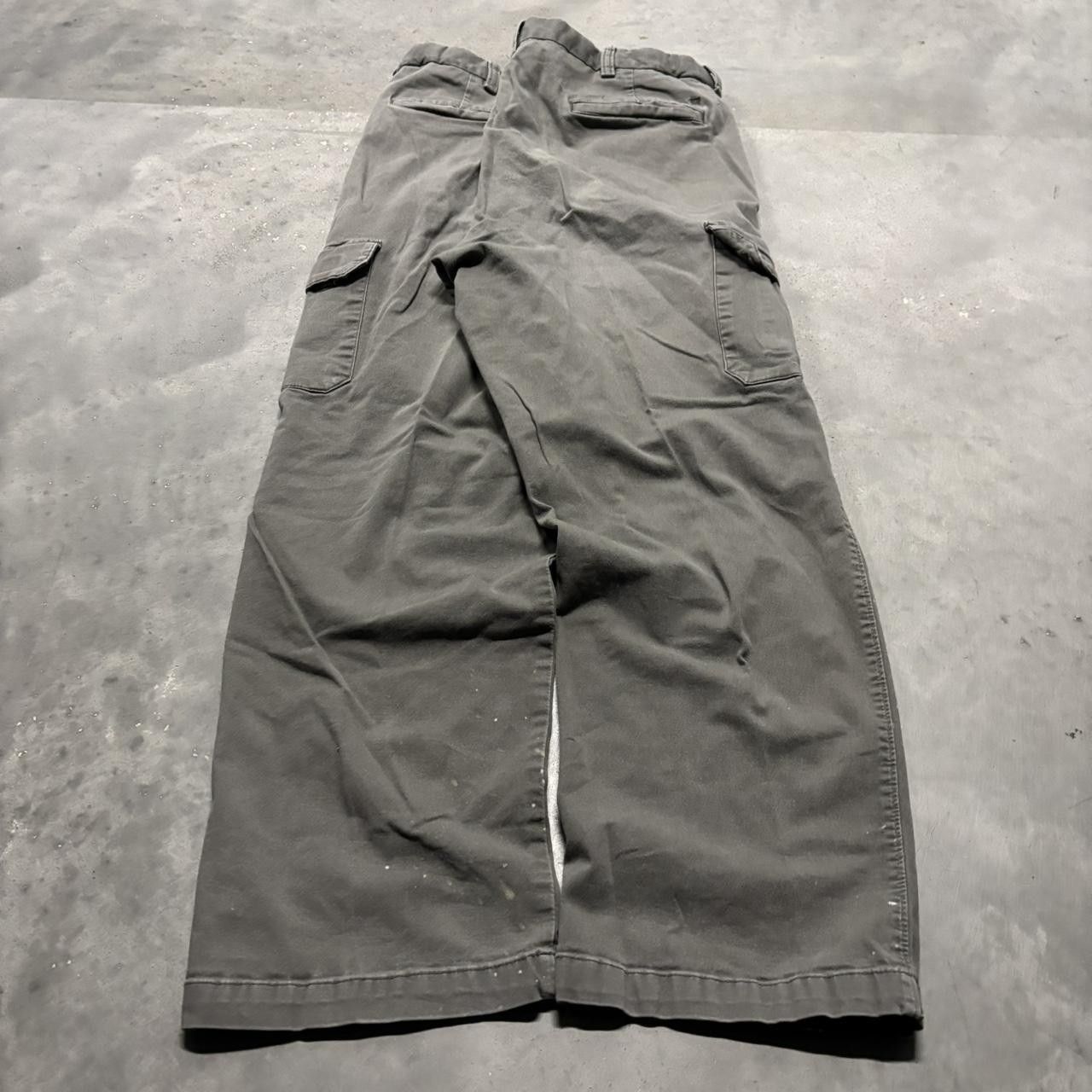Japanese Brand × Vintage Crazy Vintage Y2K/2000s Grunge Faded Grey Skater Distressed Cargo Pants! Size US 34 / EU 50 - 4 Thumbnail