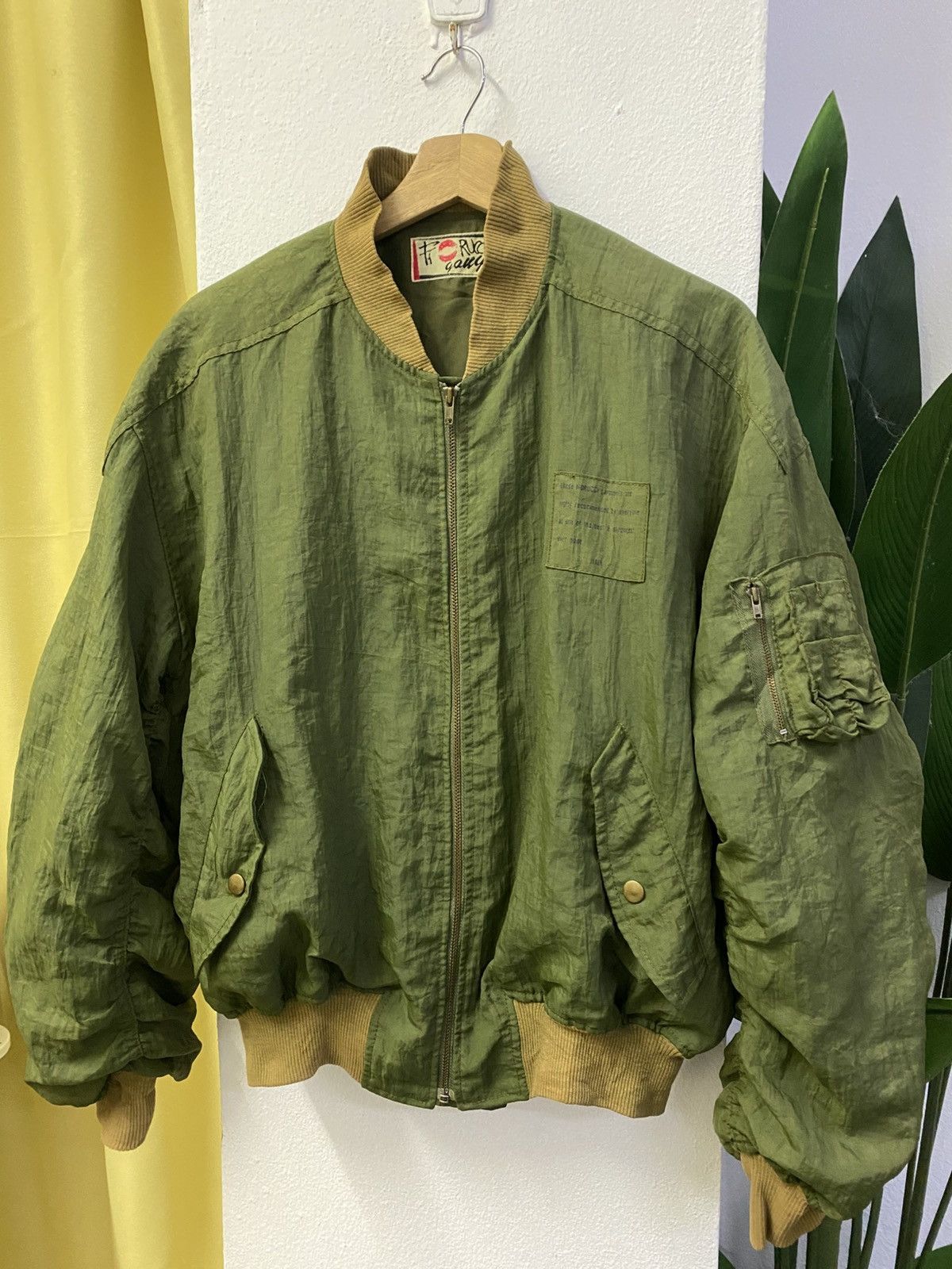 Fiorucci × Vintage Vintage 80s Fiorucci Bomber Jacket Size US L / EU 52-54 / 3 - 3 Thumbnail