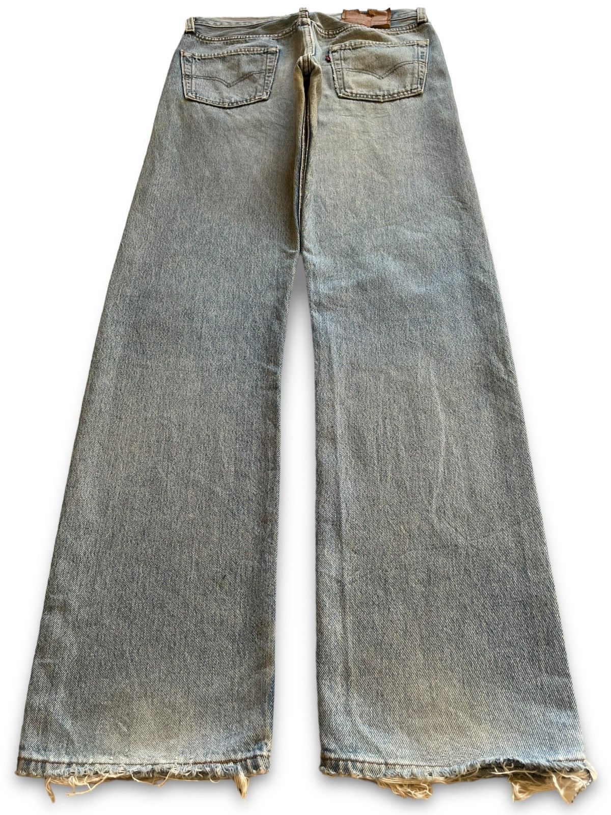 Levi's × Levi's Vintage Clothing Vintage 90s Levis 501 Distressed Loose Jeans Button 501 Size US 30 / EU 46 - 2 Thumbnail