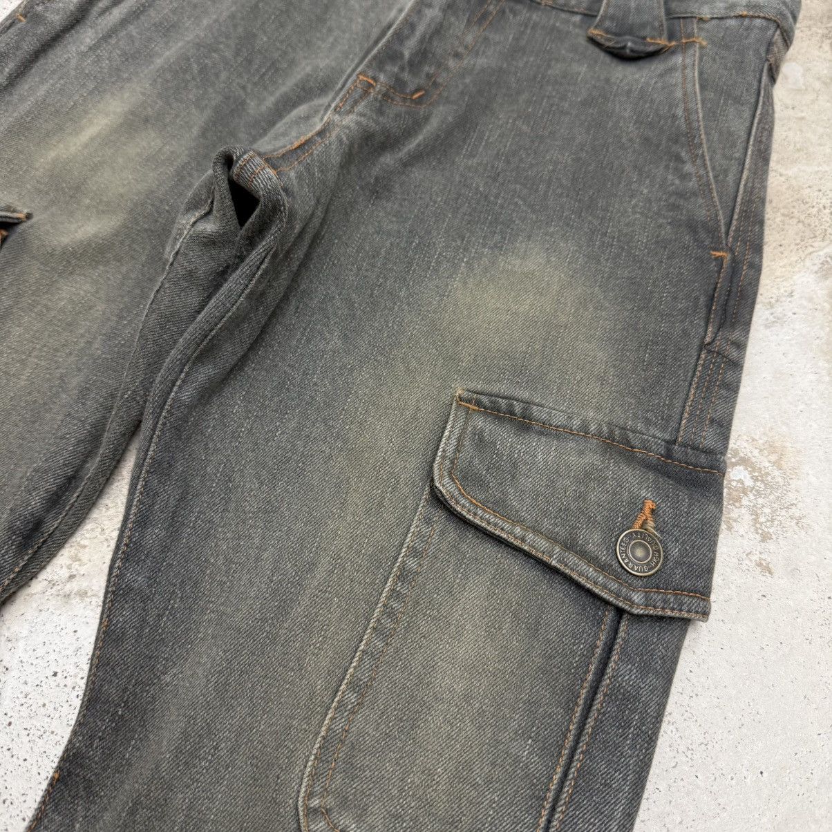 Japanese Brand Pendora Cargo Utility Flare Denim Pants Size 25" / US 0 / IT 36 - 5 Thumbnail