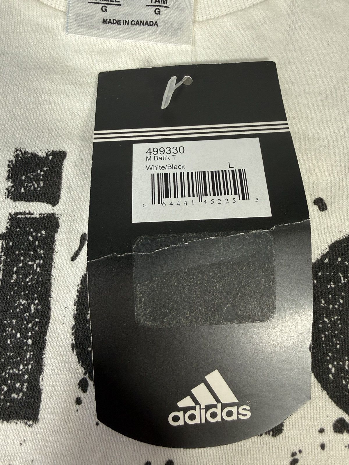 Adidas BNWT Y2K Made in Canada Adidas Front Logo T-Shirt Size US L / EU 52-54 / 3 - 5 Thumbnail