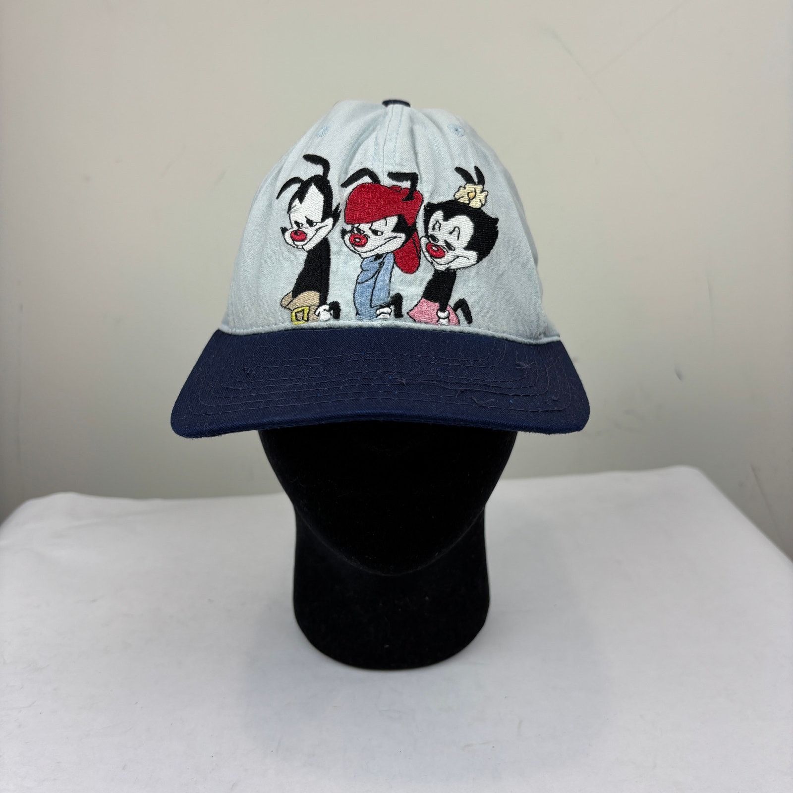 Warner Bros 90s Animaniacs Be Afraid Hat Snapback Baseball Cap Size ONE SIZE - 2 Thumbnail