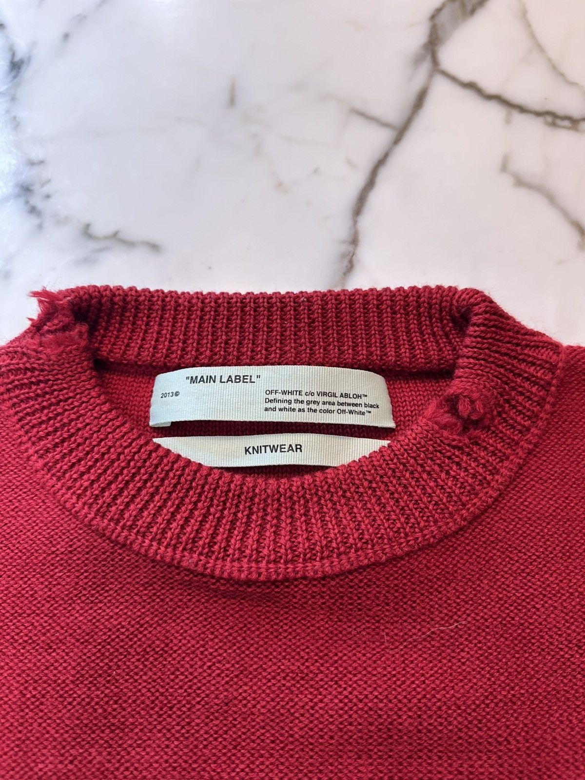Off-White OFF-WHITE knit jumper Size US XL / EU 56 / 4 - 4 Thumbnail