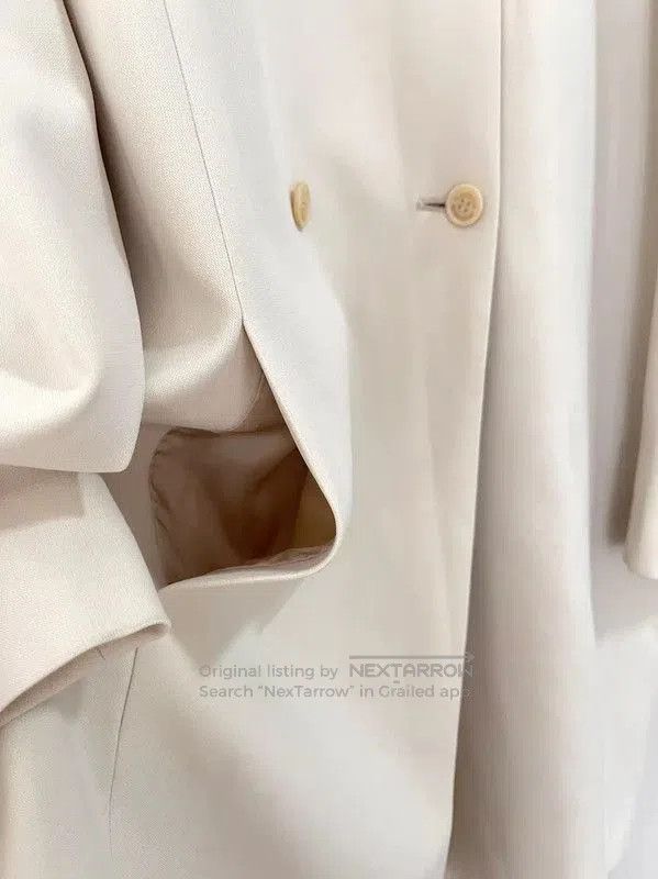 Lanvin Lanvin Beige Wool Blend Women's Coat . Size M / US 6-8 / IT 42-44 - 5 Thumbnail
