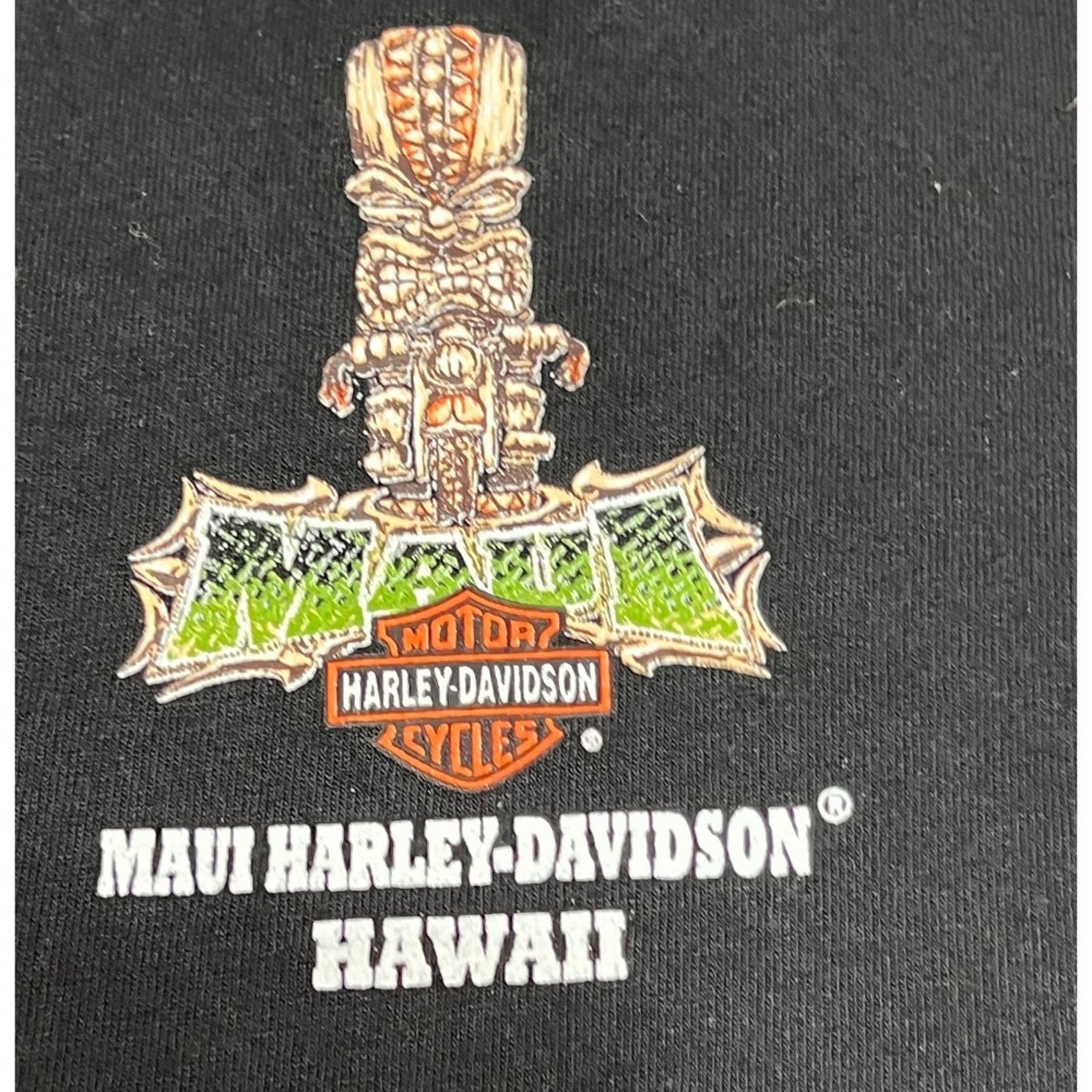 Harley Davidson Harley Davidson Maui Hawaii Tiki Motorcycle T-Shirt L Biker Size US L / EU 52-54 / 3 - 5 Thumbnail