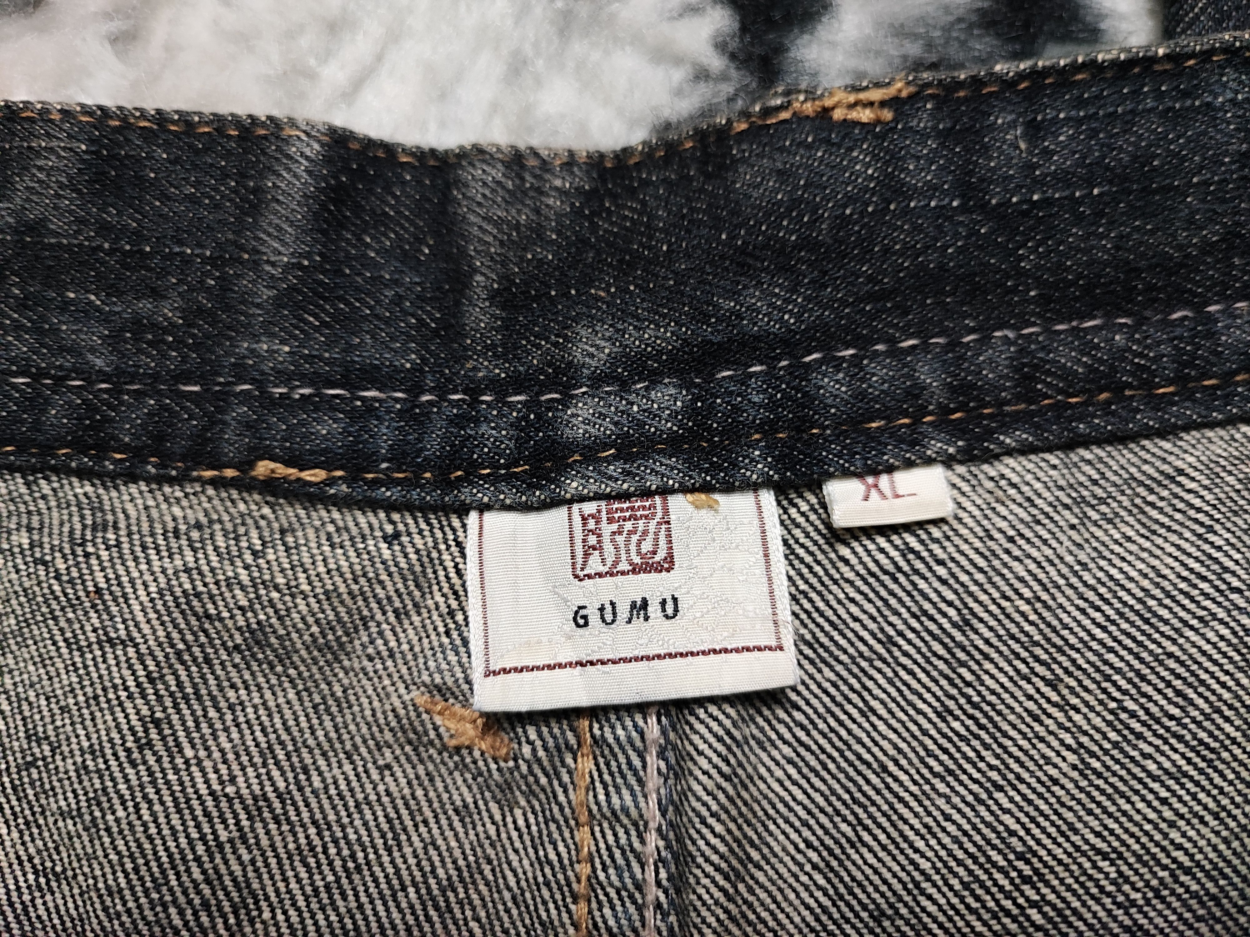Japanese Brand Sukajan Phoenix Jeans Distressed by Gumu 34x28 Size US 34 / EU 50 - 16 Thumbnail