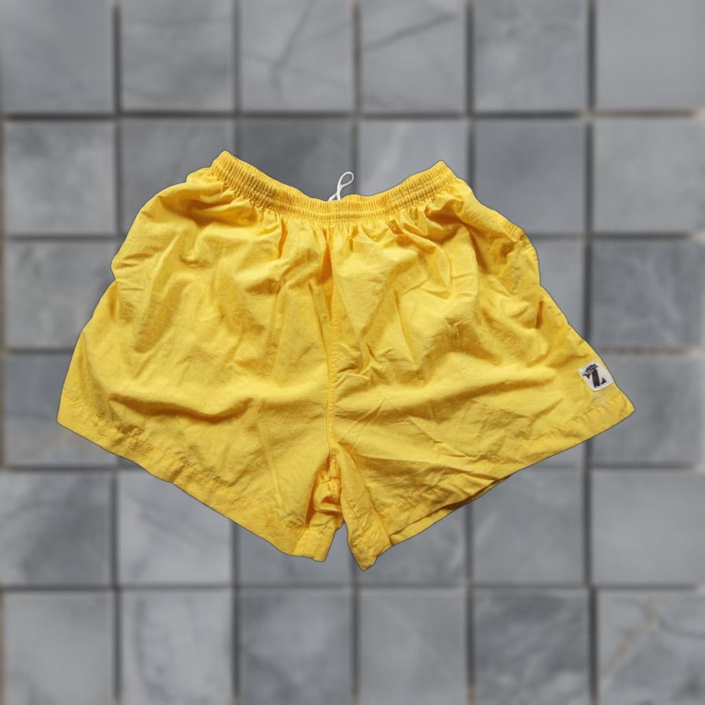 Vintage Vintage Jimmy Z Mens Medium Yellow Boardshorts Swim Trunks Surf Skate Shorts Size US 31 - 1 Thumbnail